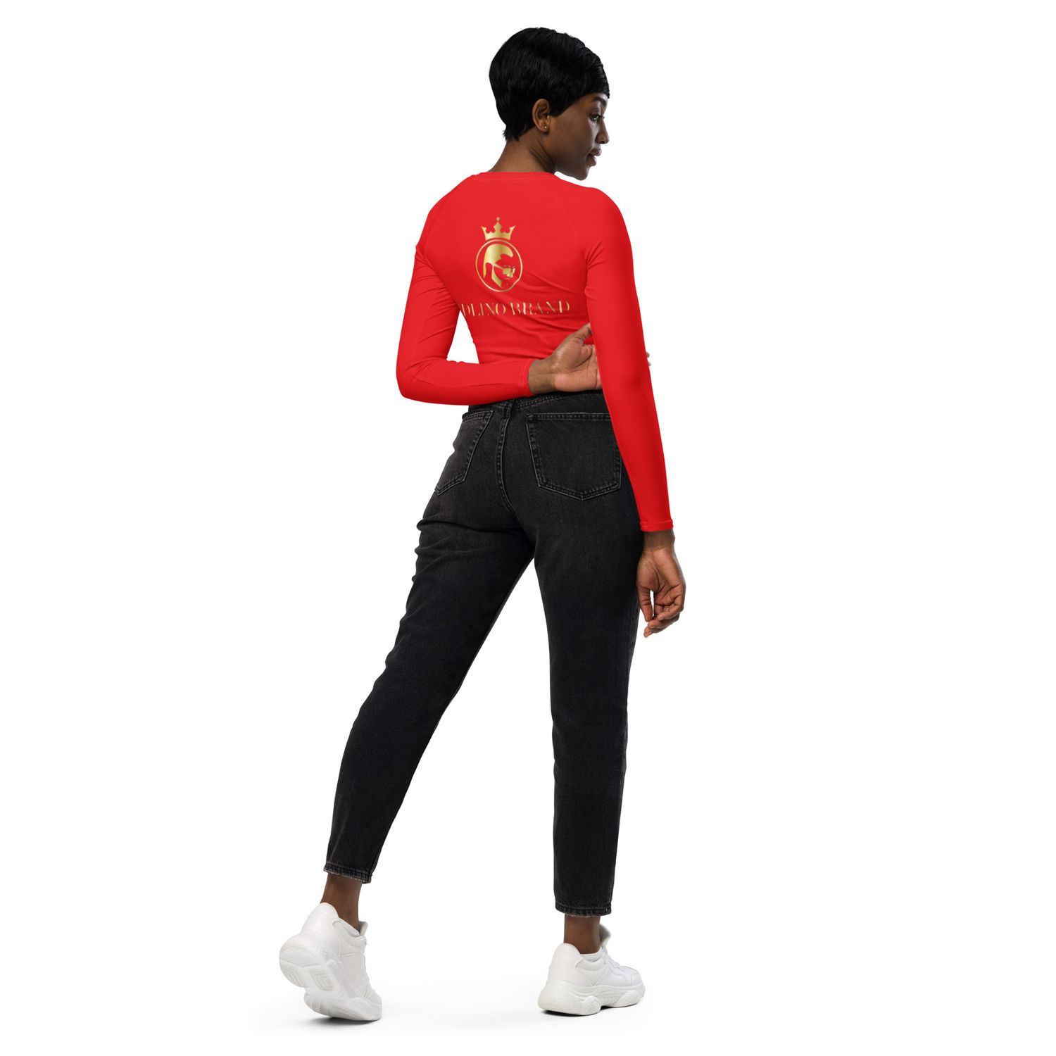 JdLino R/G Recycled long-sleeve crop top