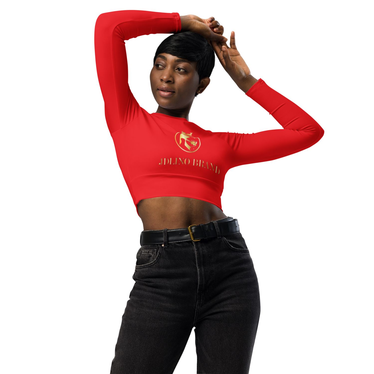 JdLino R/G Recycled long-sleeve crop top