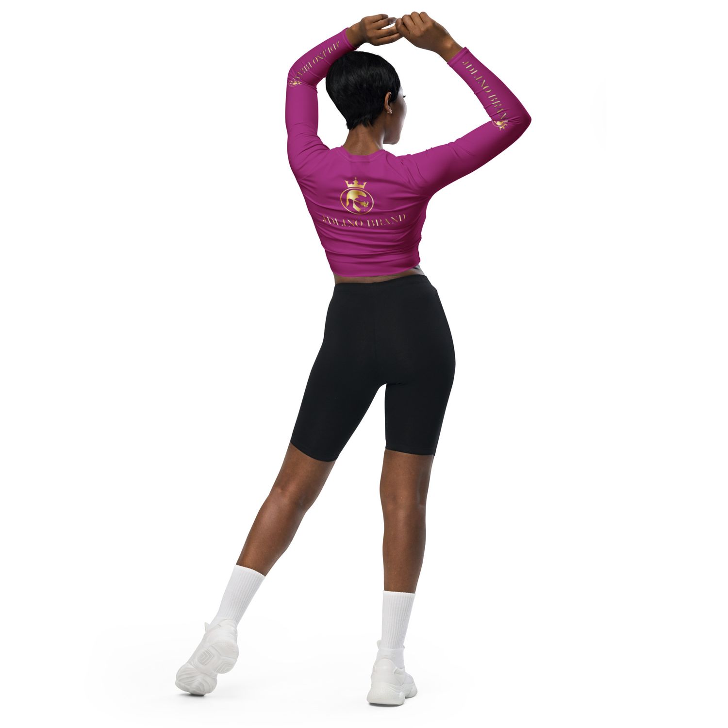 JdLino P/G Recycled long-sleeve crop top