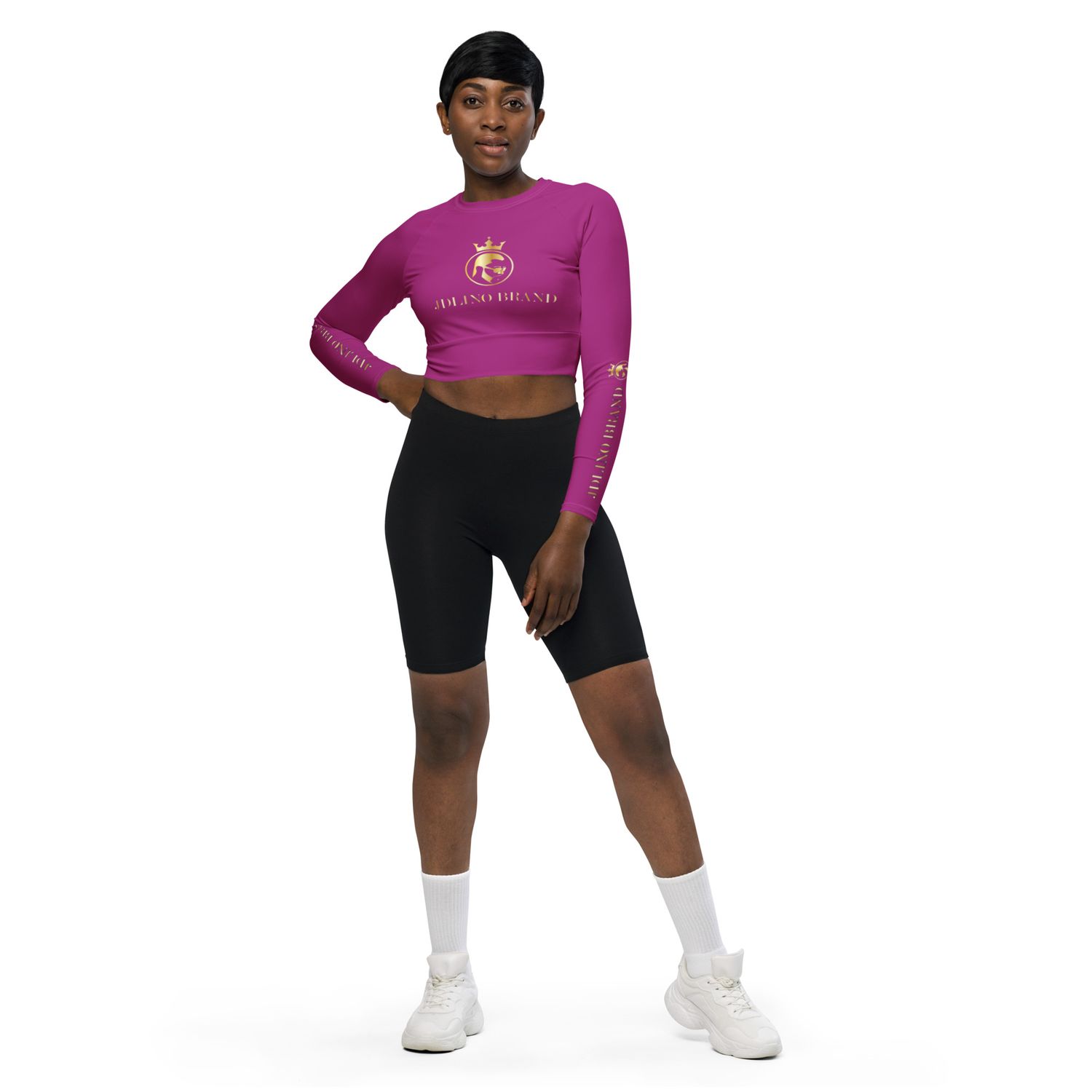 JdLino P/G Recycled long-sleeve crop top