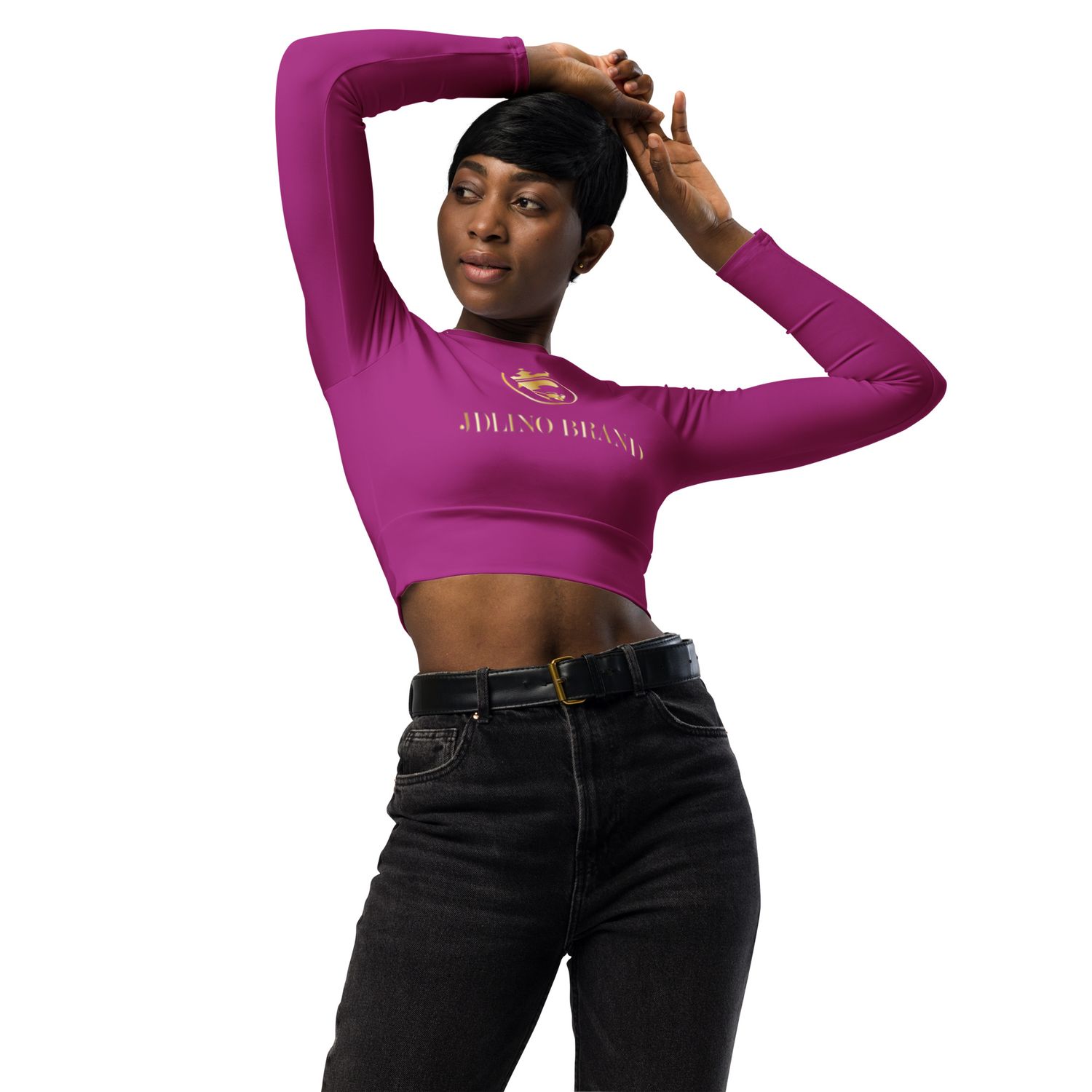 JdLino P/G Recycled long-sleeve crop top