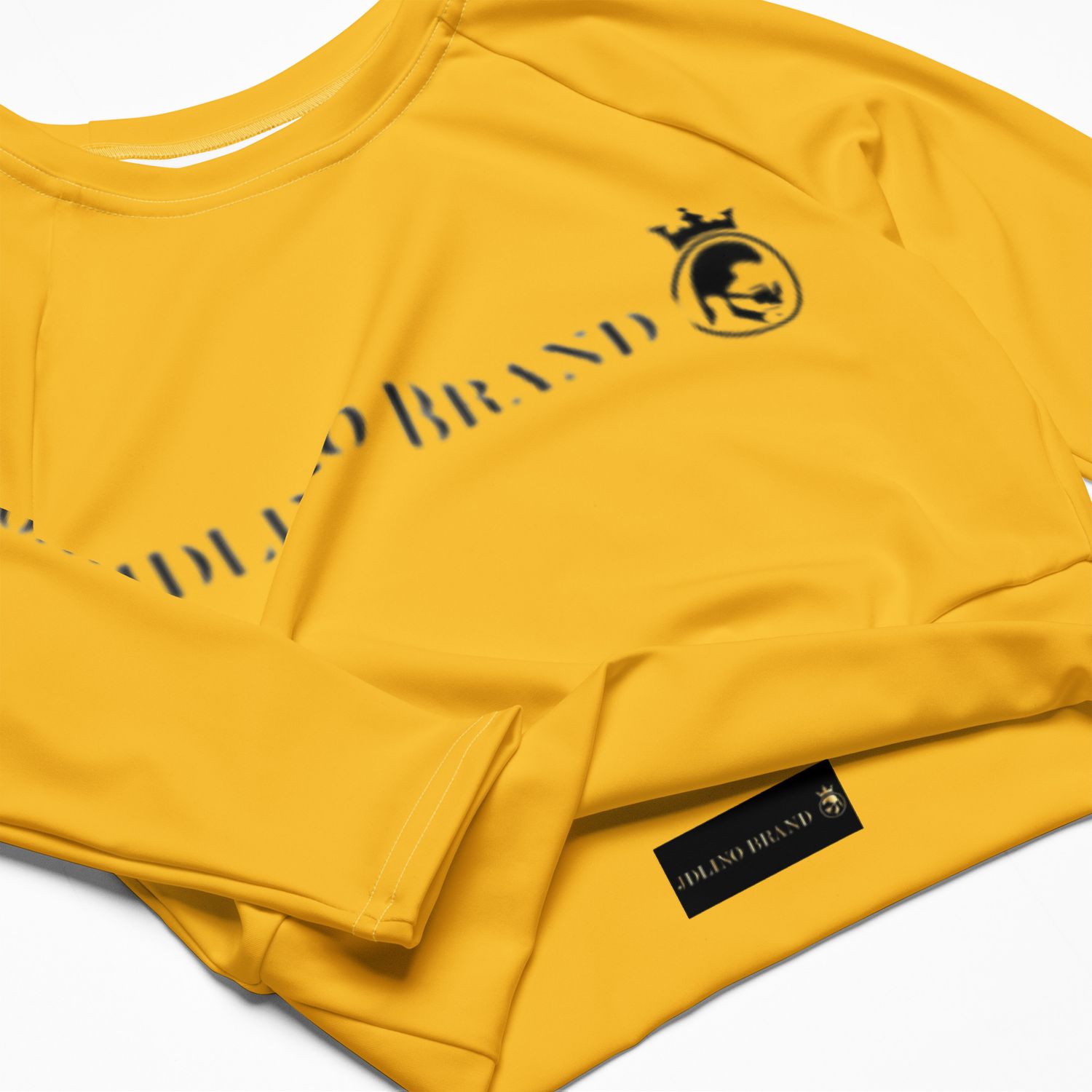 JdLino Brand Y/B Recycled long-sleeve crop top