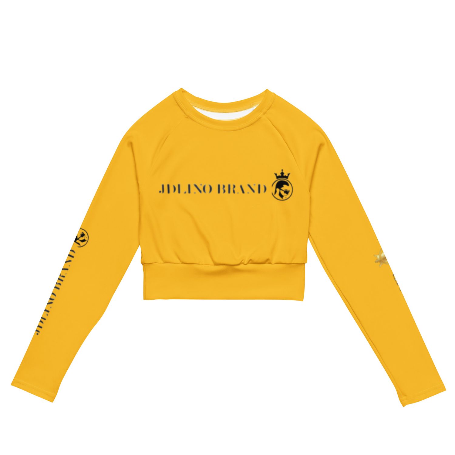 JdLino Brand Y/B Recycled long-sleeve crop top