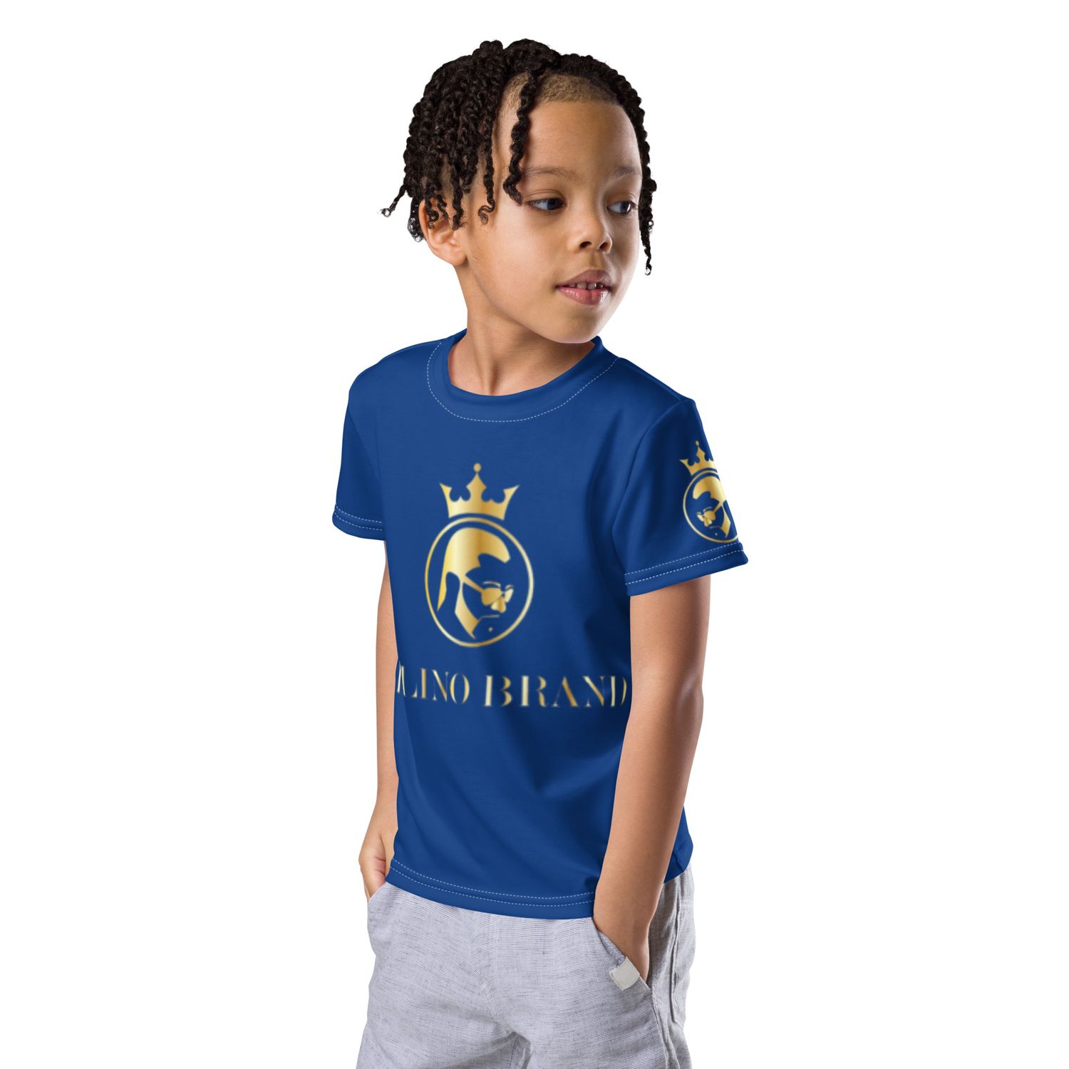 JdLino Brand B/G Kids crew neck t-shirt
