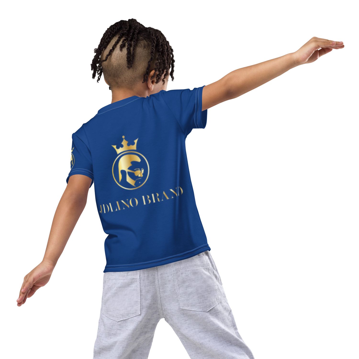 JdLino Brand B/G Kids crew neck t-shirt
