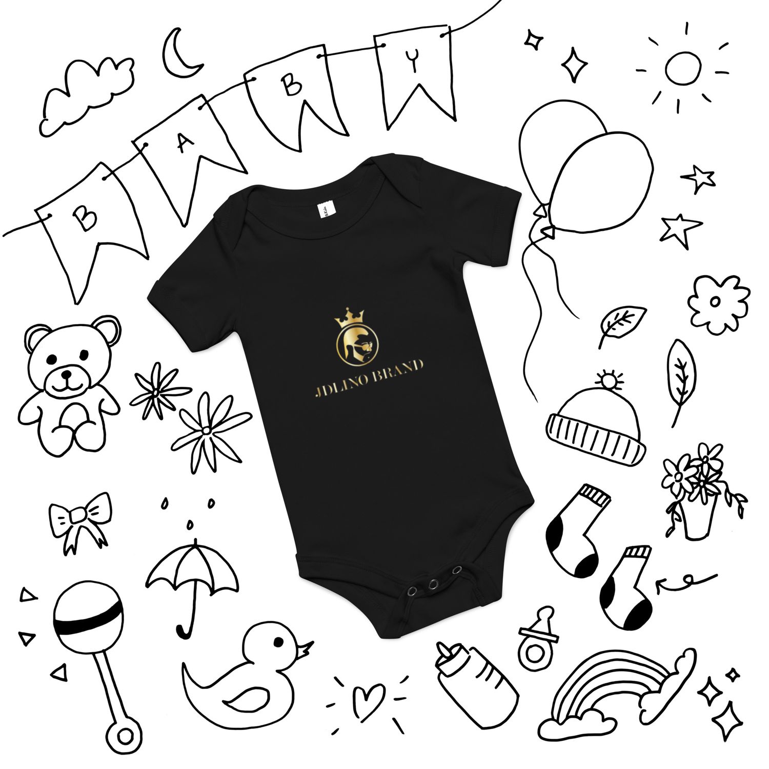 JdLino Brand B/G Baby short sleeve one piece