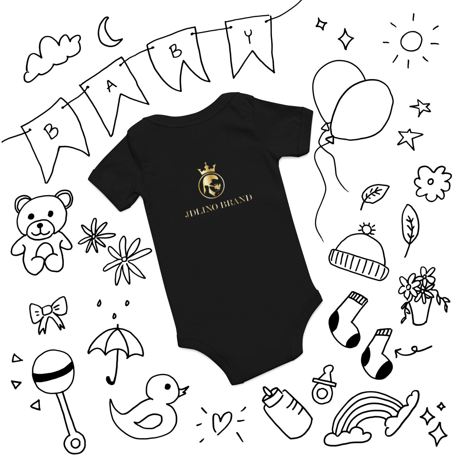 JdLino Brand B/G Baby short sleeve one piece