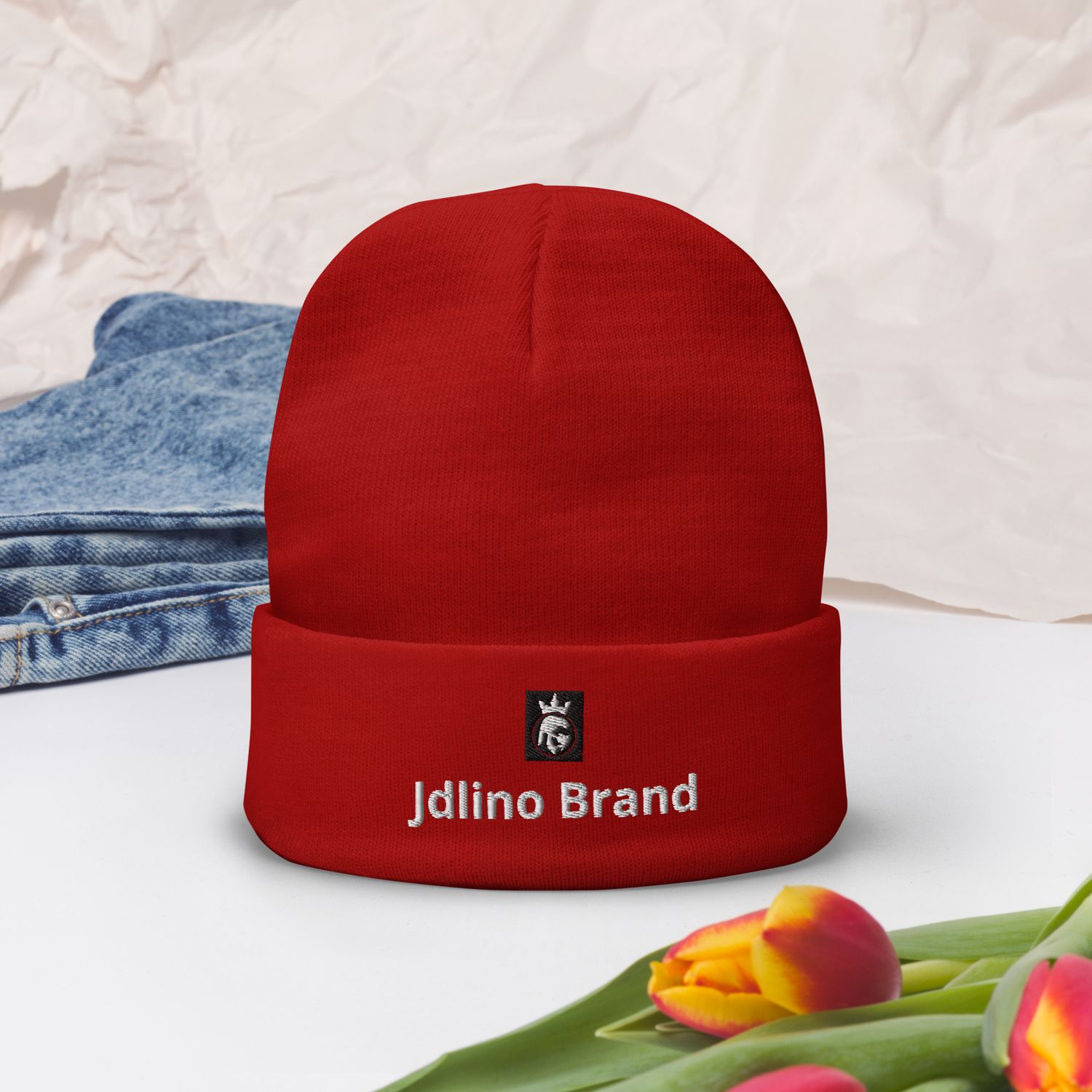 JdLino Brand Embroidered Beanie