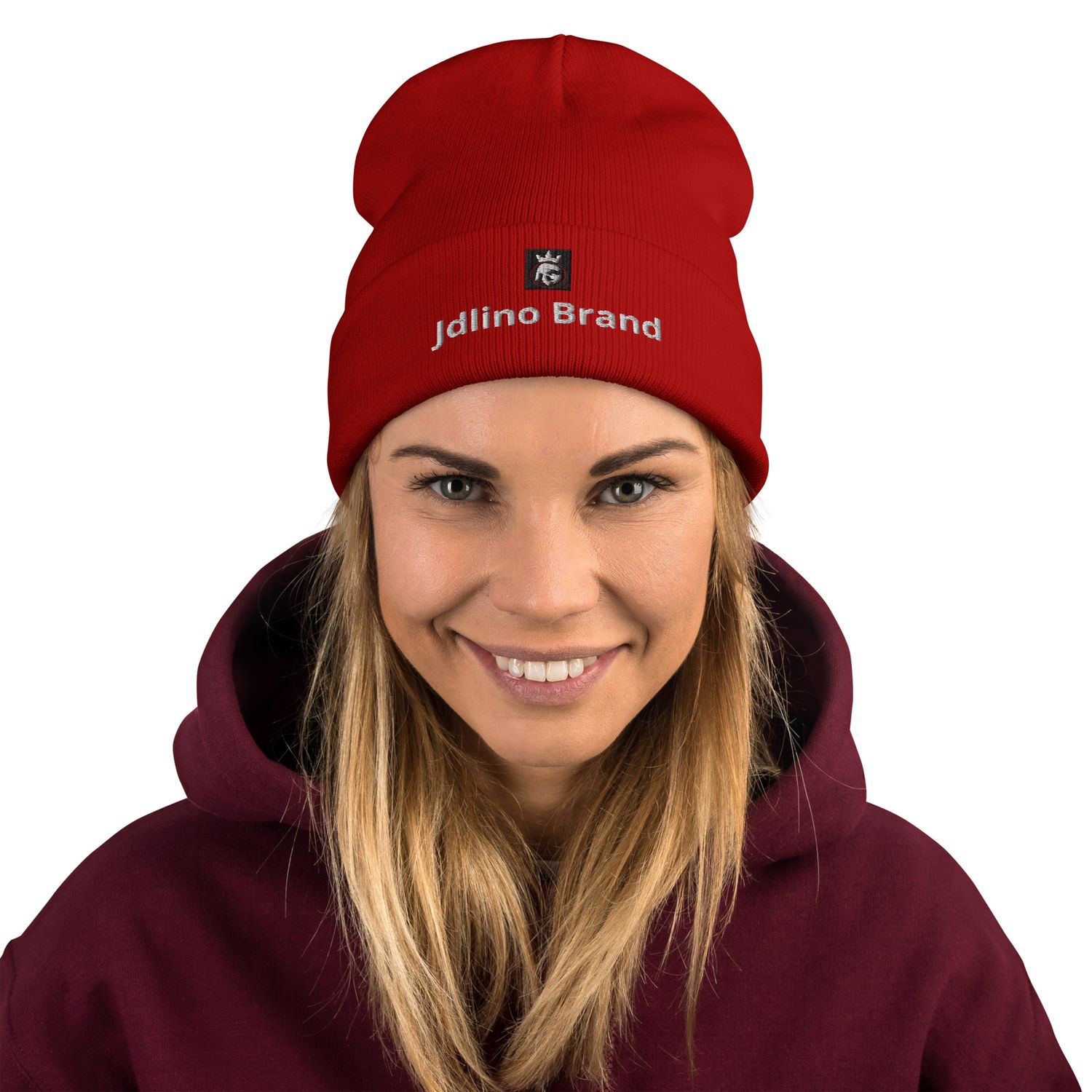 JdLino Brand Embroidered Beanie