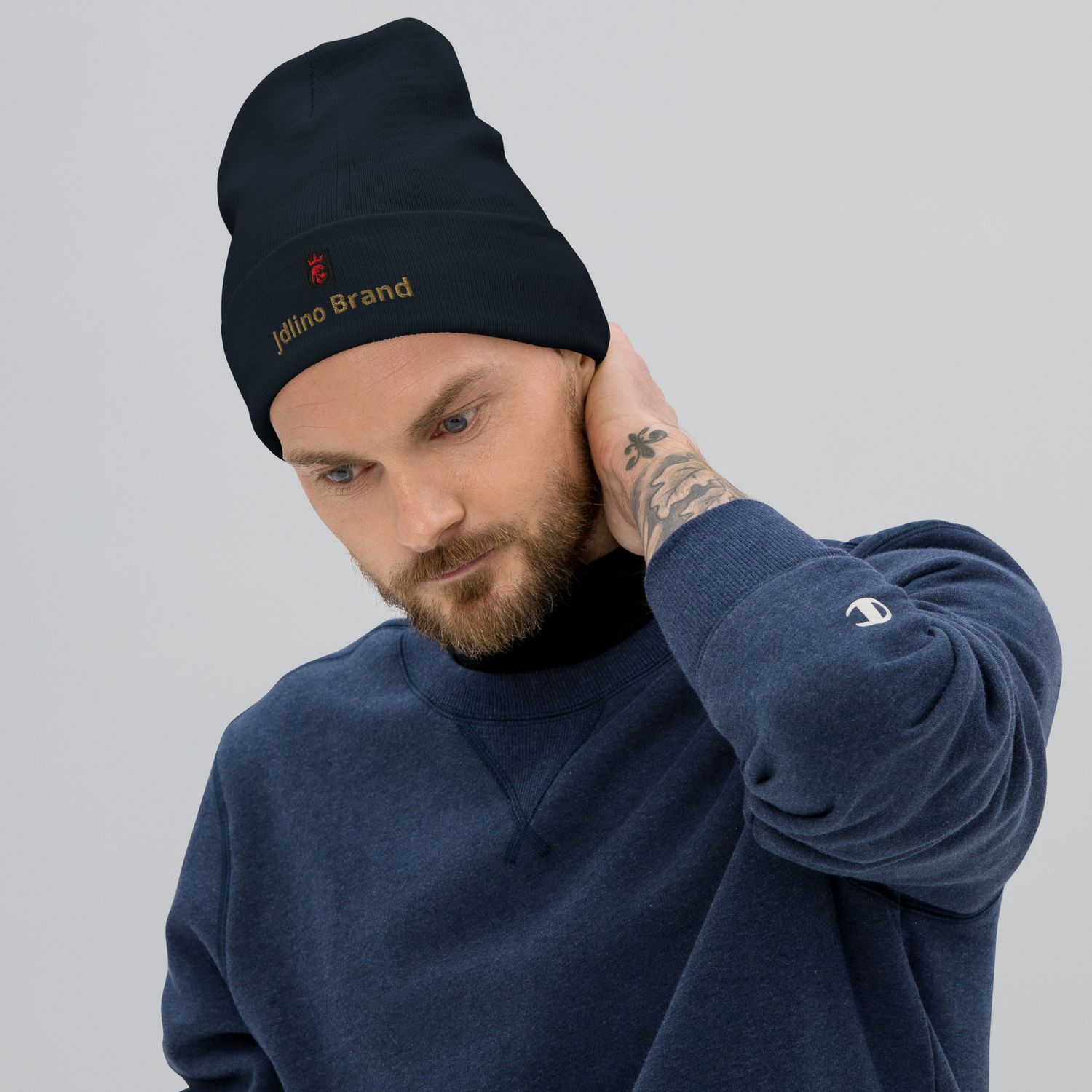 JdLino Brand Embroidered Beanie