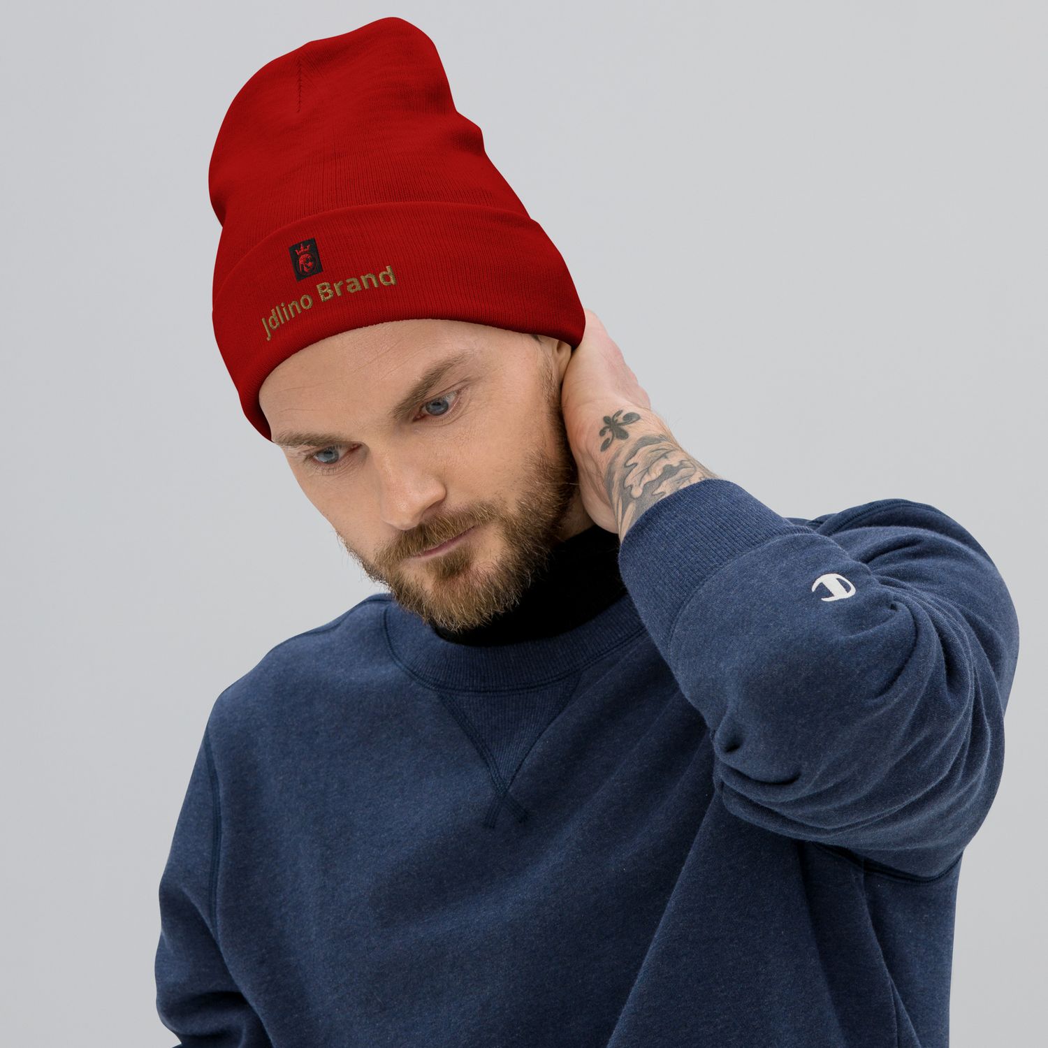 JdLino Brand Embroidered Beanie