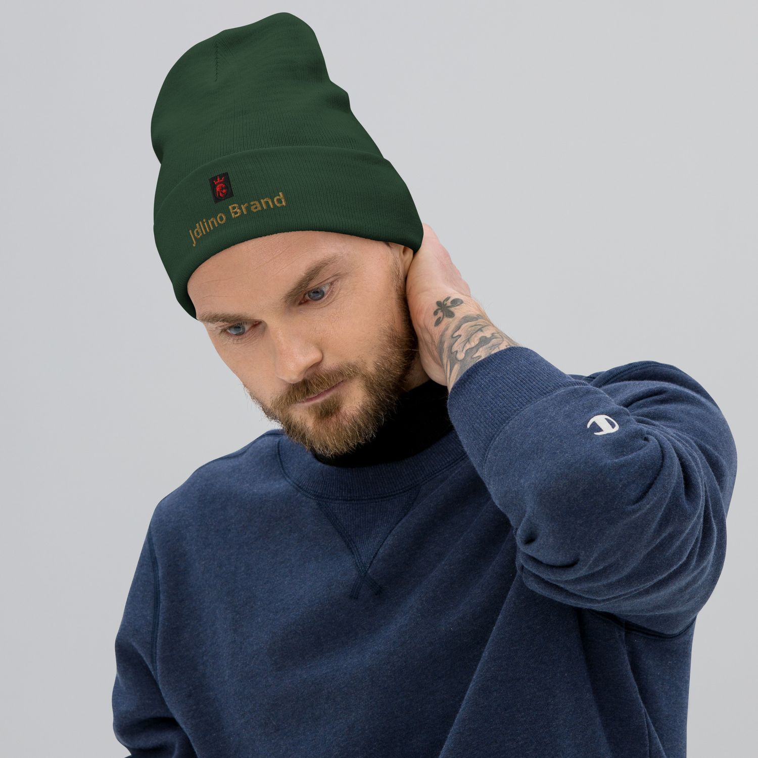 JdLino Brand Embroidered Beanie
