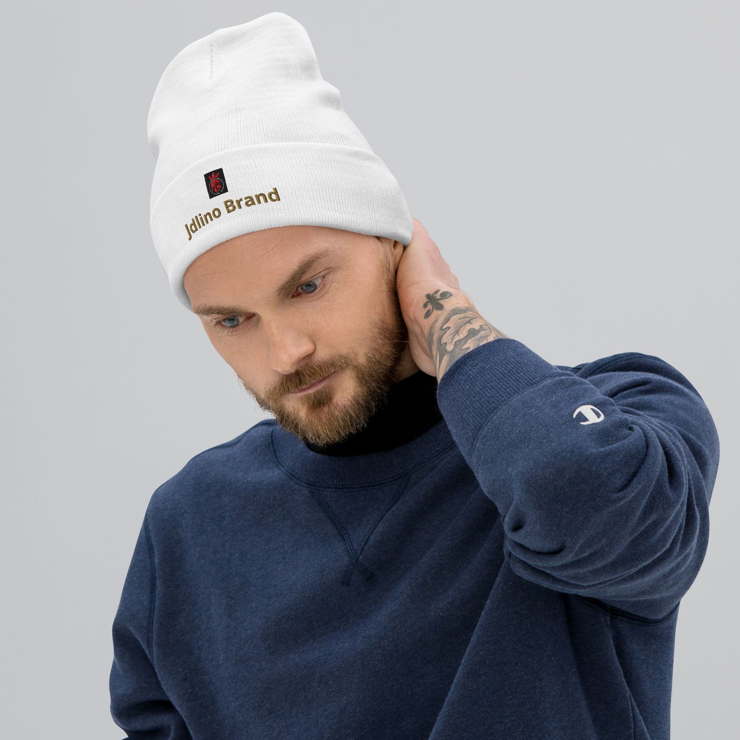 JdLino Brand Embroidered Beanie