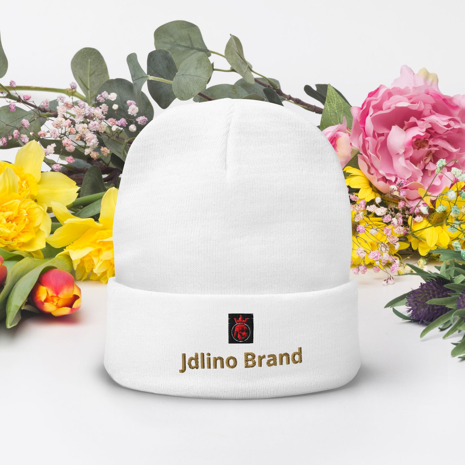 JdLino Brand Embroidered Beanie