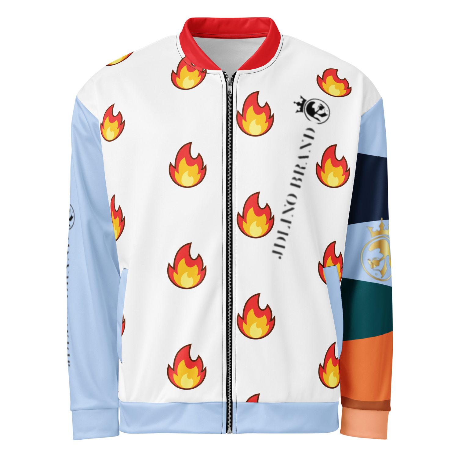 JdLino Brand Fire/LB Unisex Bomber Jacket