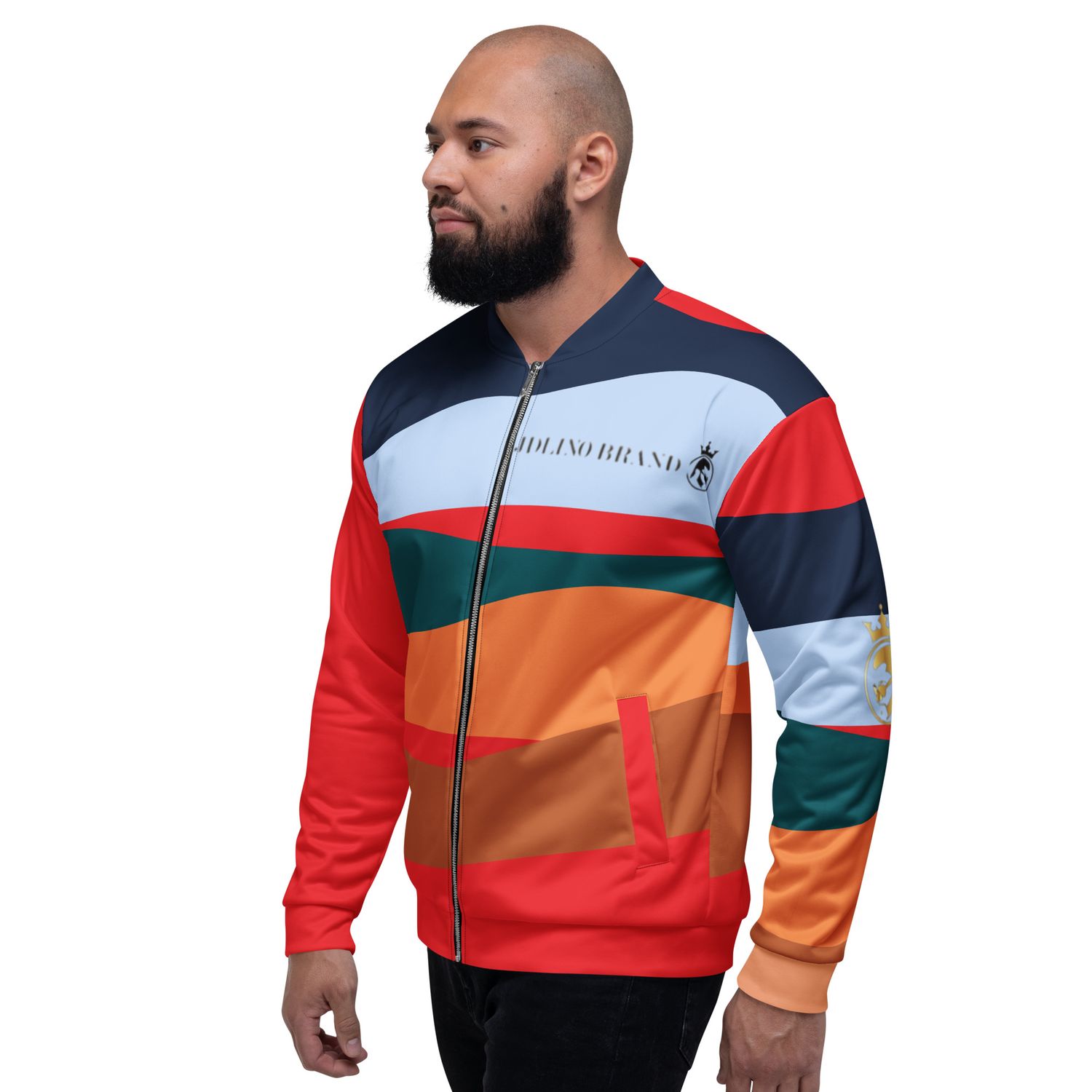 JdLino Brand multi color Unisex Bomber Jacket