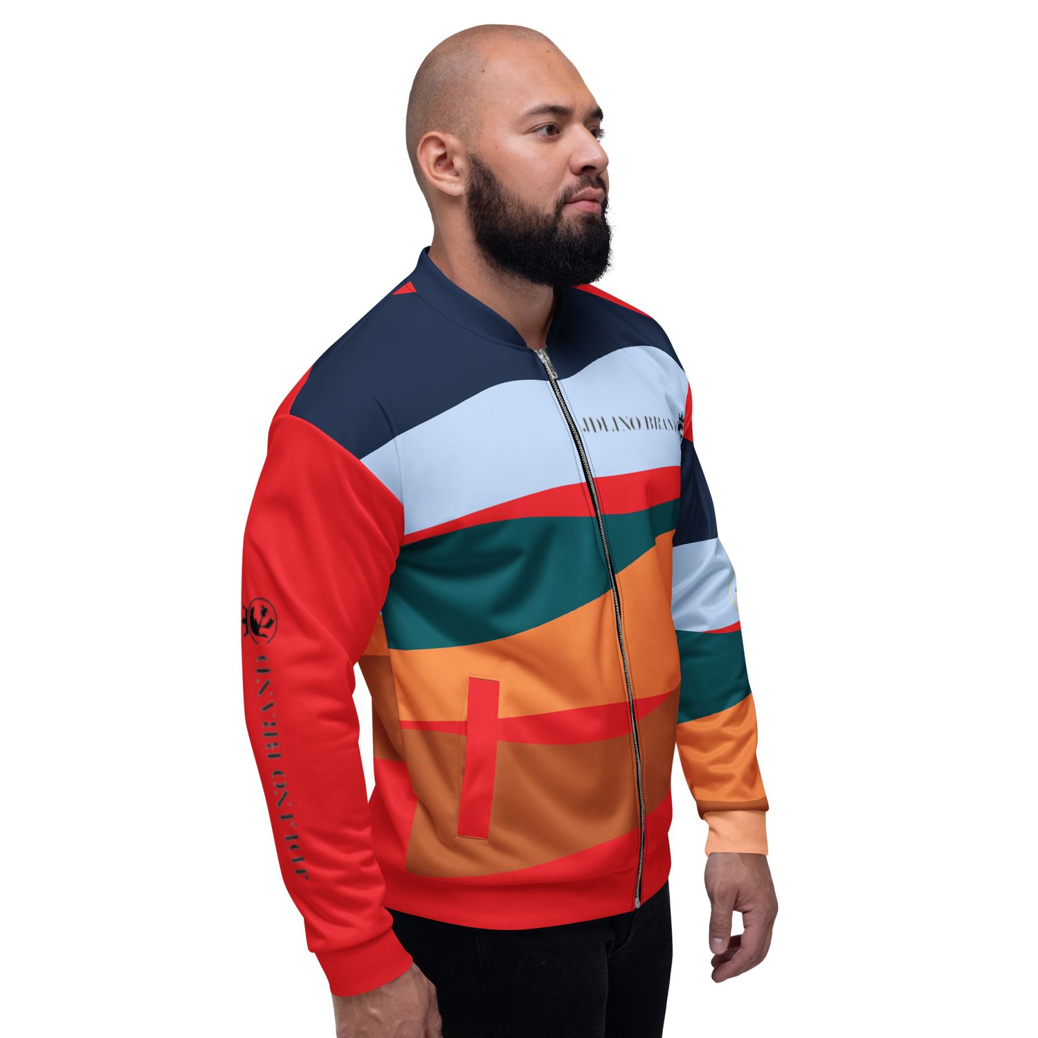 JdLino Brand multi color Unisex Bomber Jacket