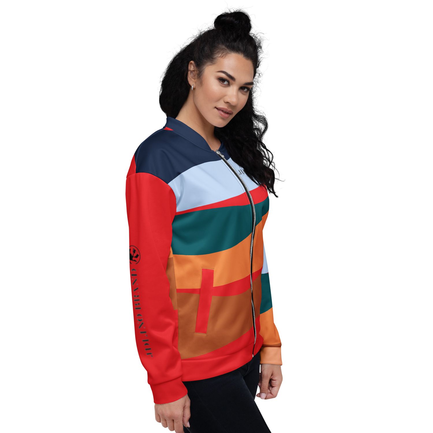 JdLino Brand multi color Unisex Bomber Jacket