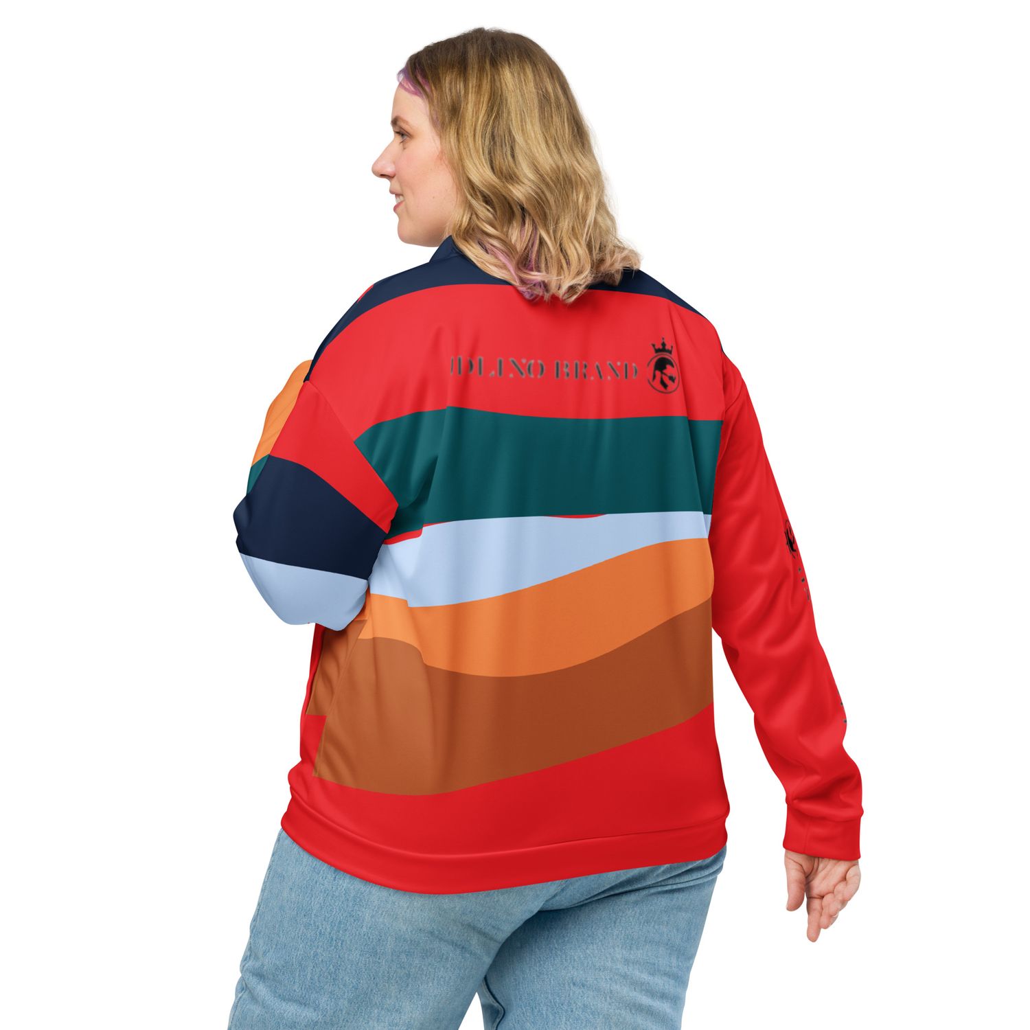 JdLino Brand multi color Unisex Bomber Jacket
