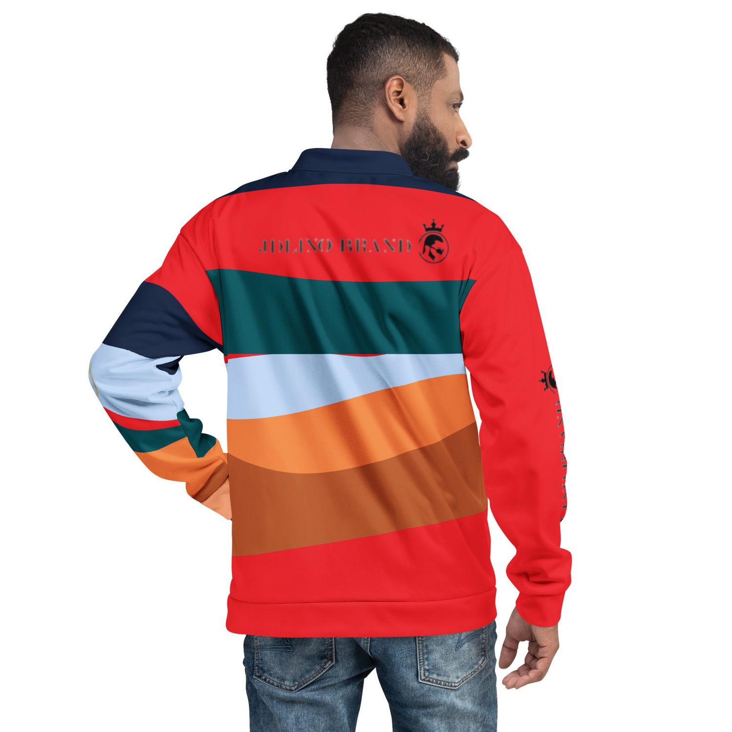 JdLino Brand multi color Unisex Bomber Jacket