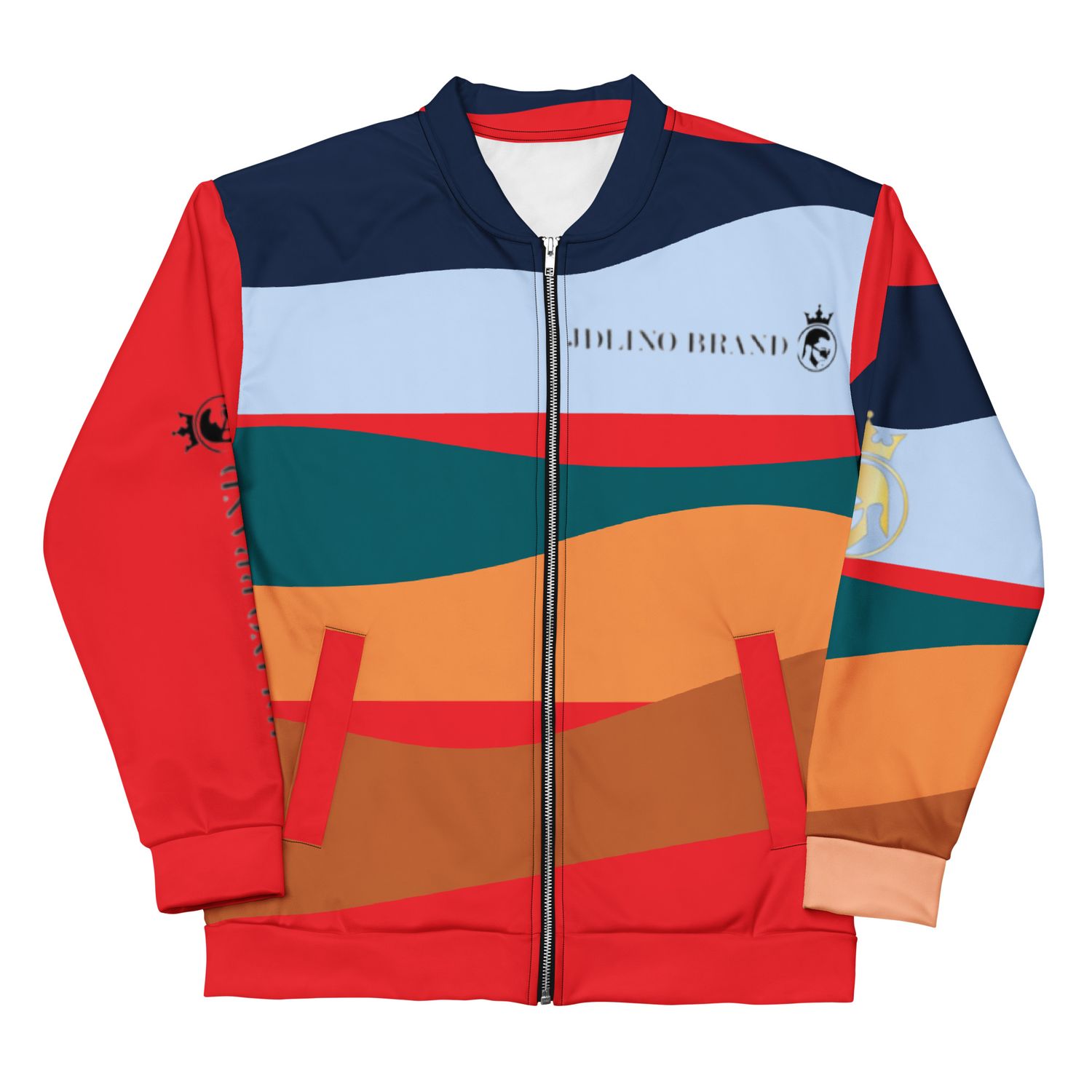 JdLino Brand multi color Unisex Bomber Jacket