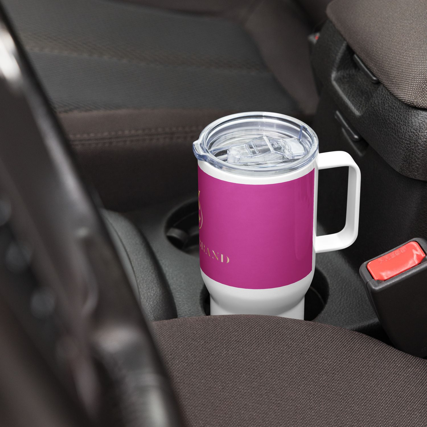 JdLino Brand P/W Travel mug with a handle