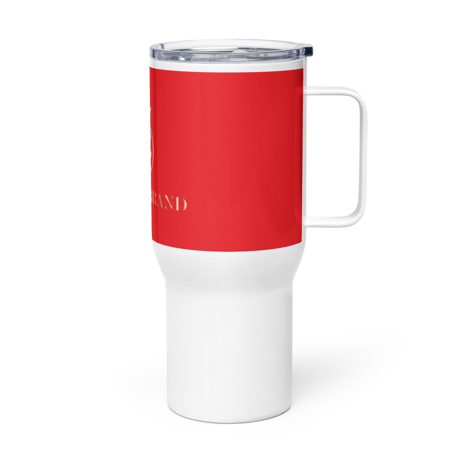 JdLino Brand R/W Travel mug with a handle