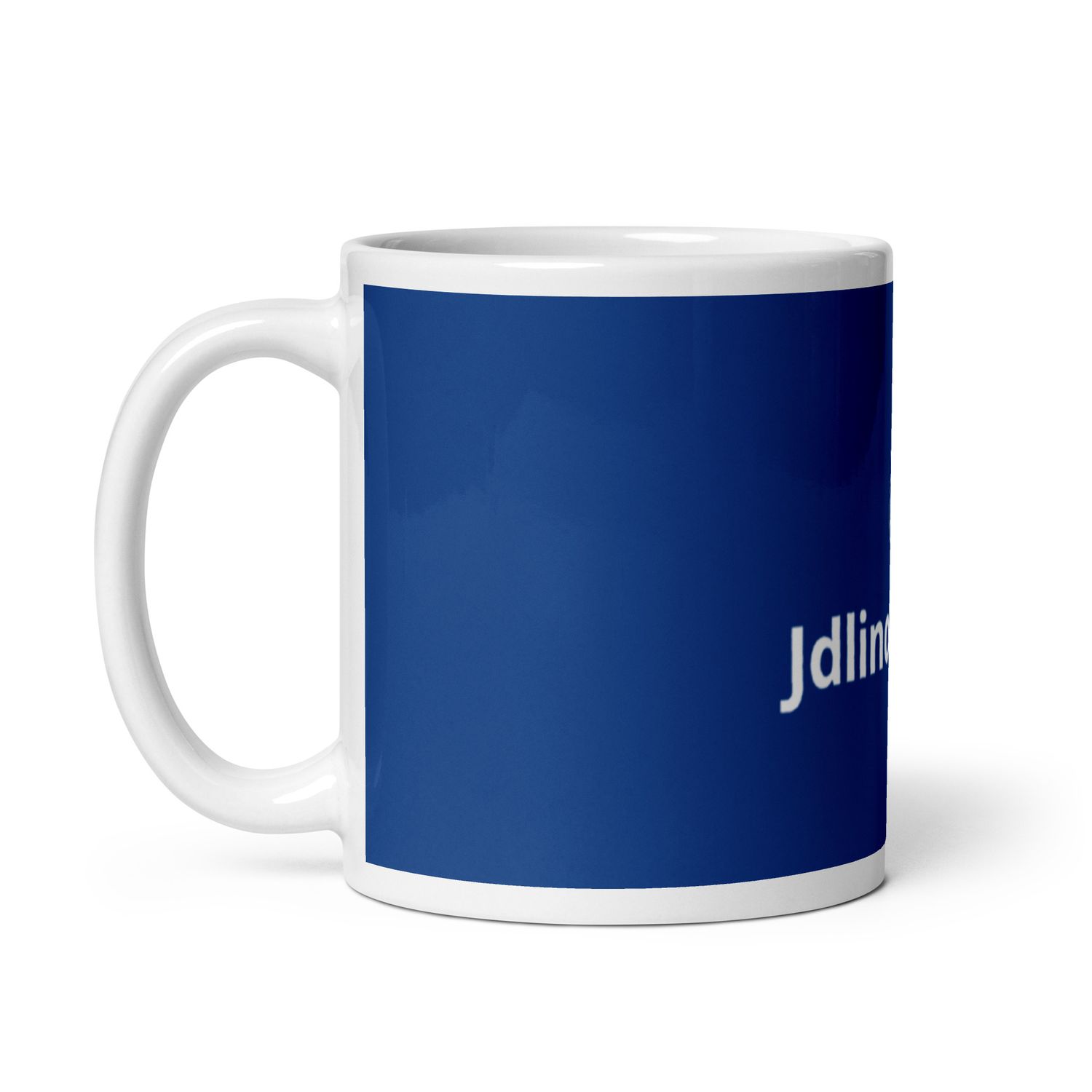 JdLino Blue and White glossy mug