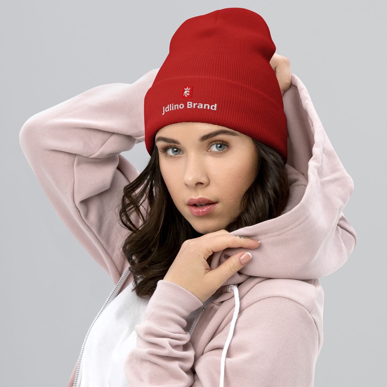 JdLino Brand R/W Cuffed Beanie