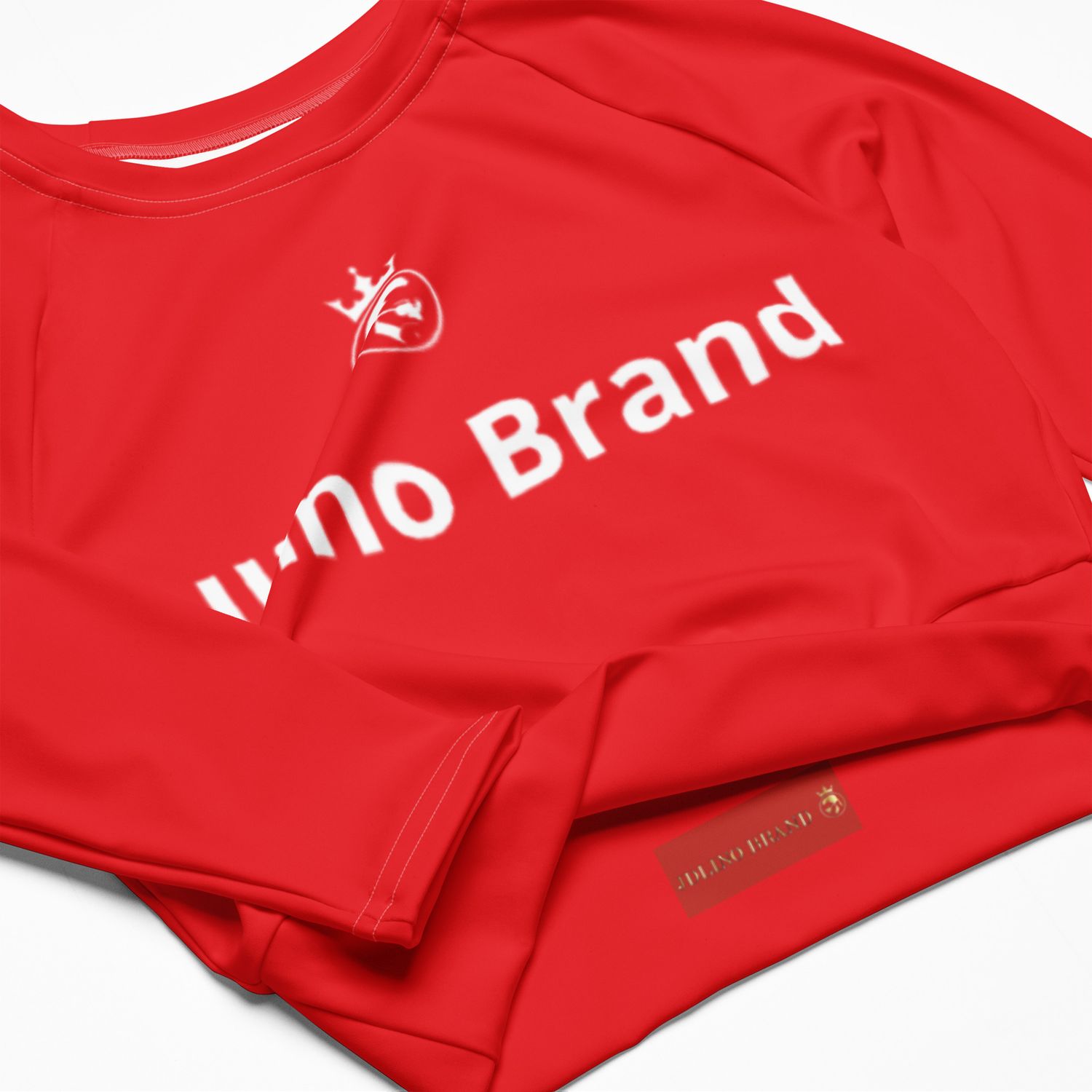 Jdlino Brand R/W Recycled long-sleeve crop top