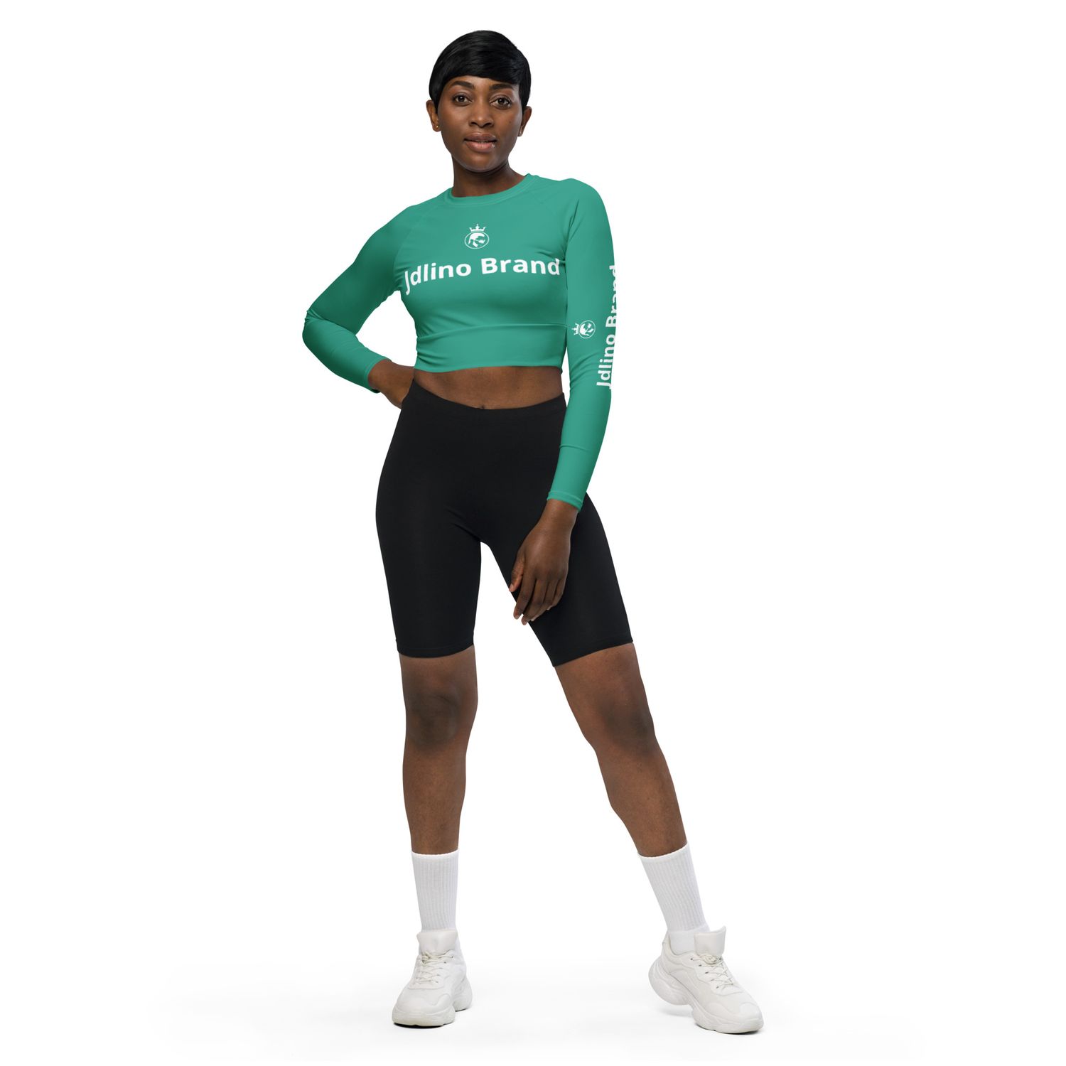 JdLino N/W Recycled long-sleeve crop top