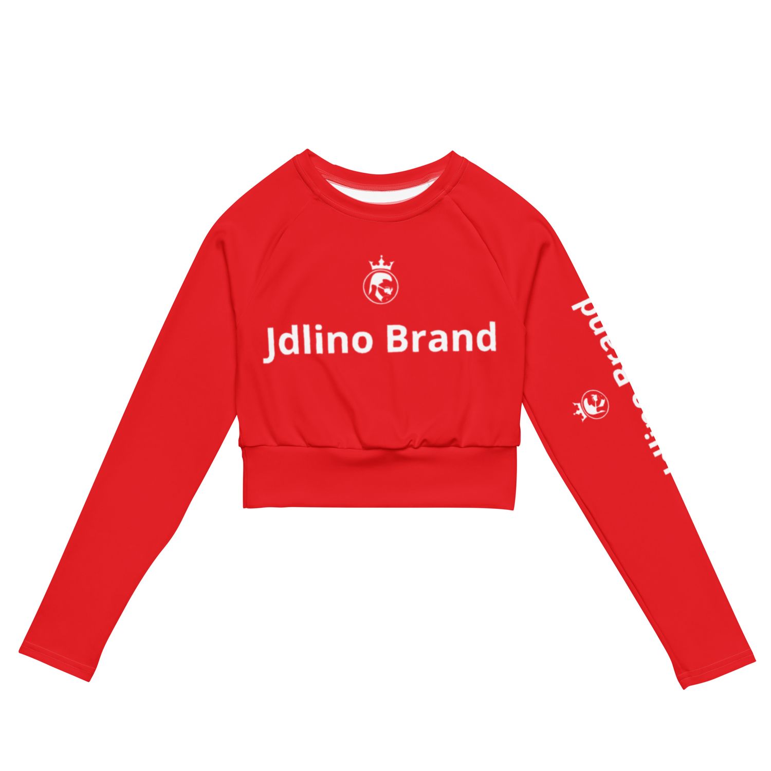 Jdlino Brand R/W Recycled long-sleeve crop top