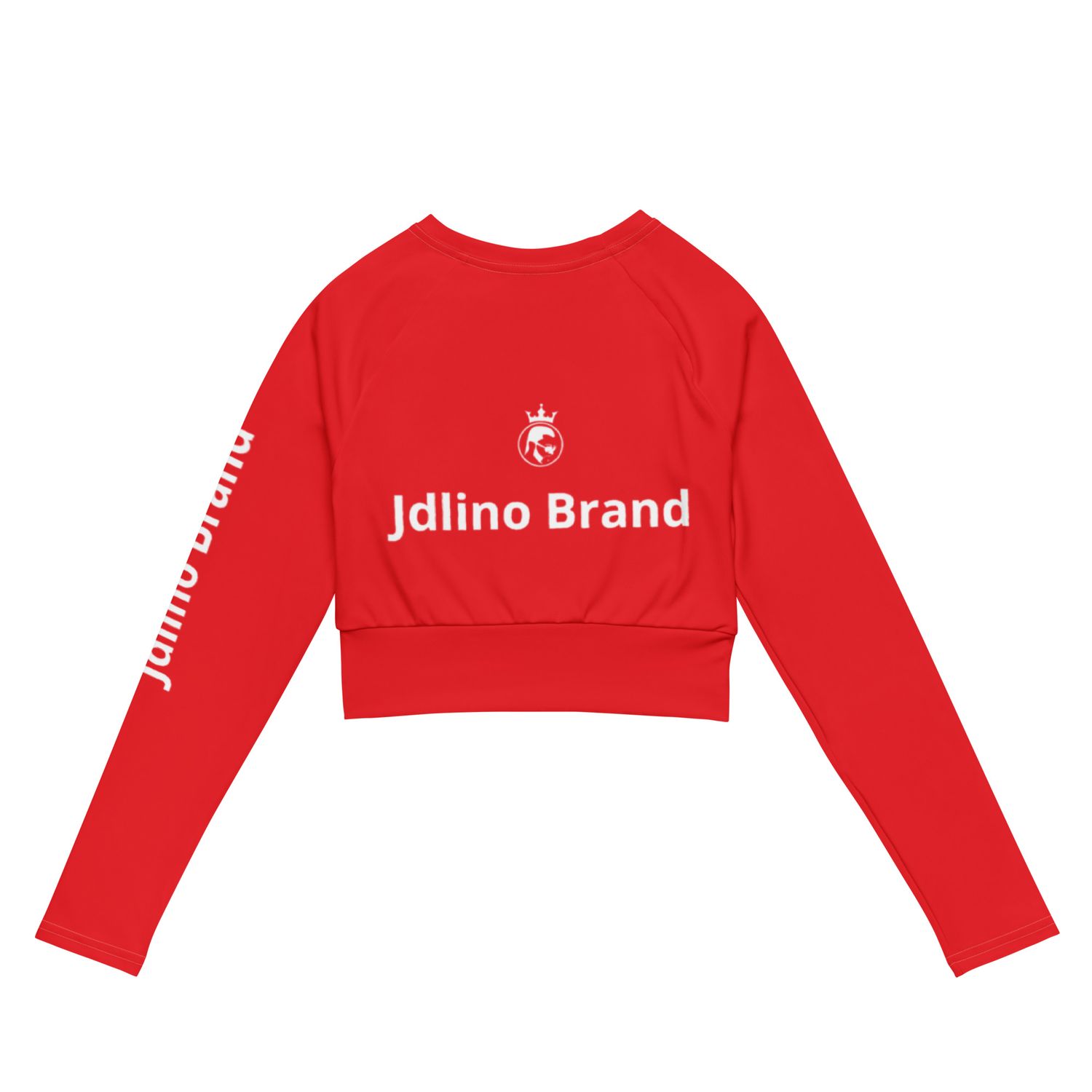 Jdlino Brand R/W Recycled long-sleeve crop top