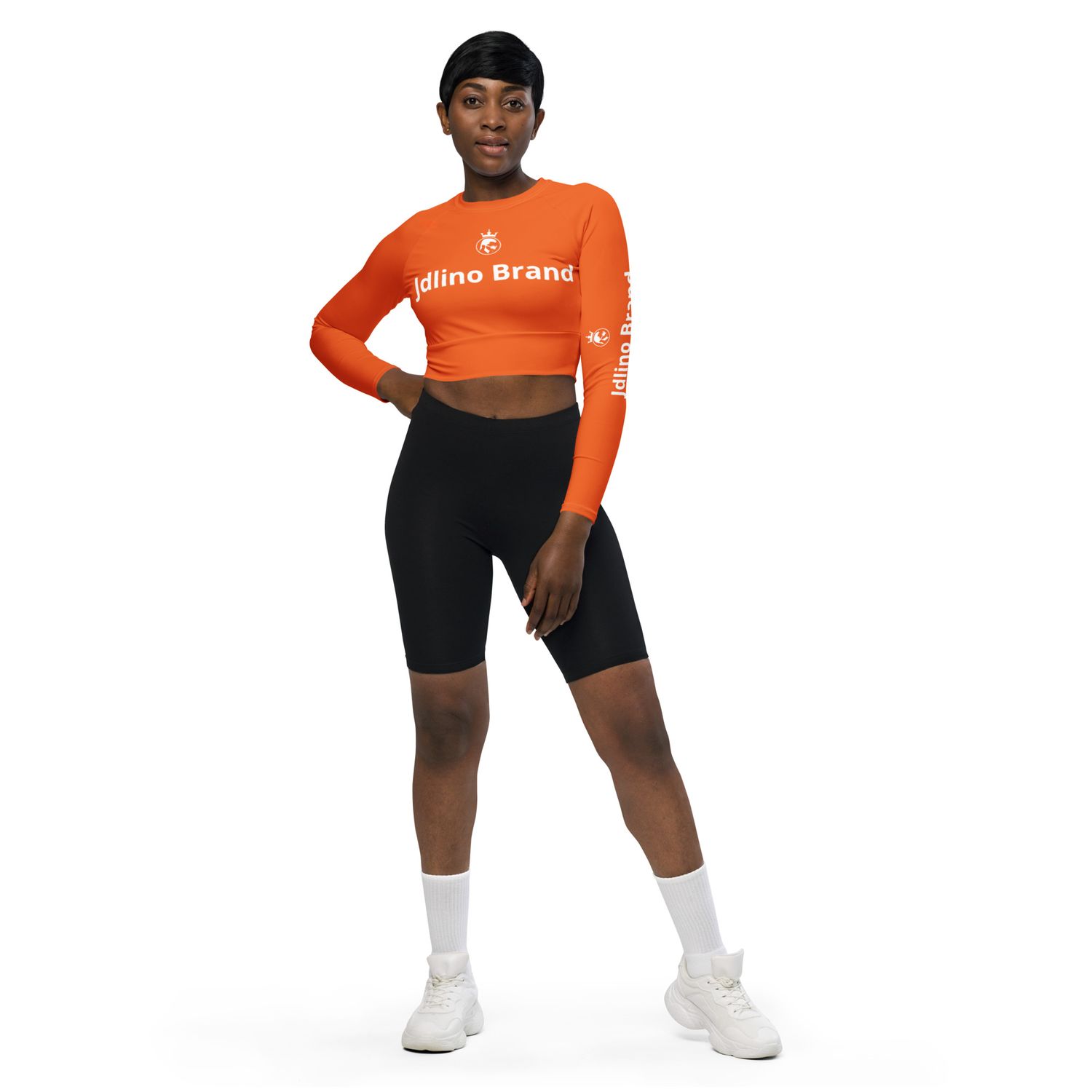 JdLino Brand O/W Recycled long-sleeve crop top