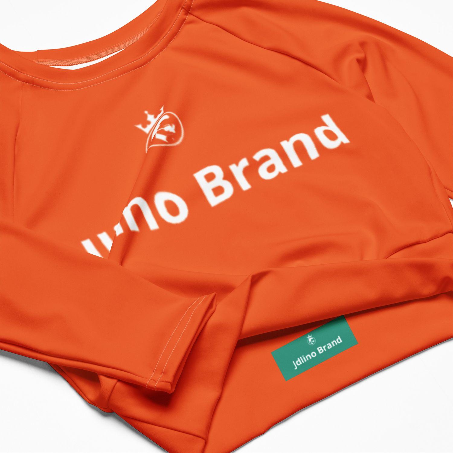 JdLino Brand O/W Recycled long-sleeve crop top