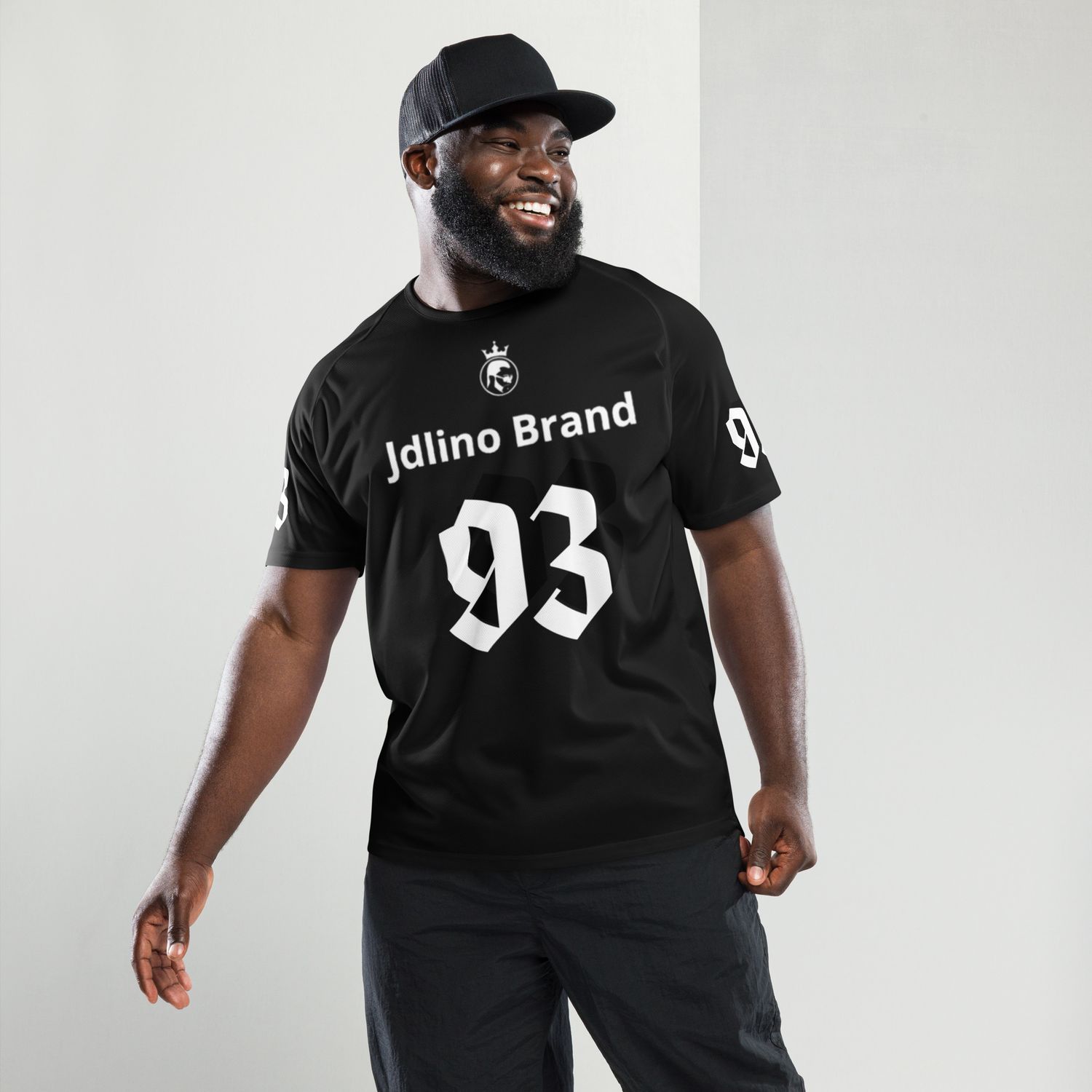 JdLino Brand B/W Unisex sports jersey
