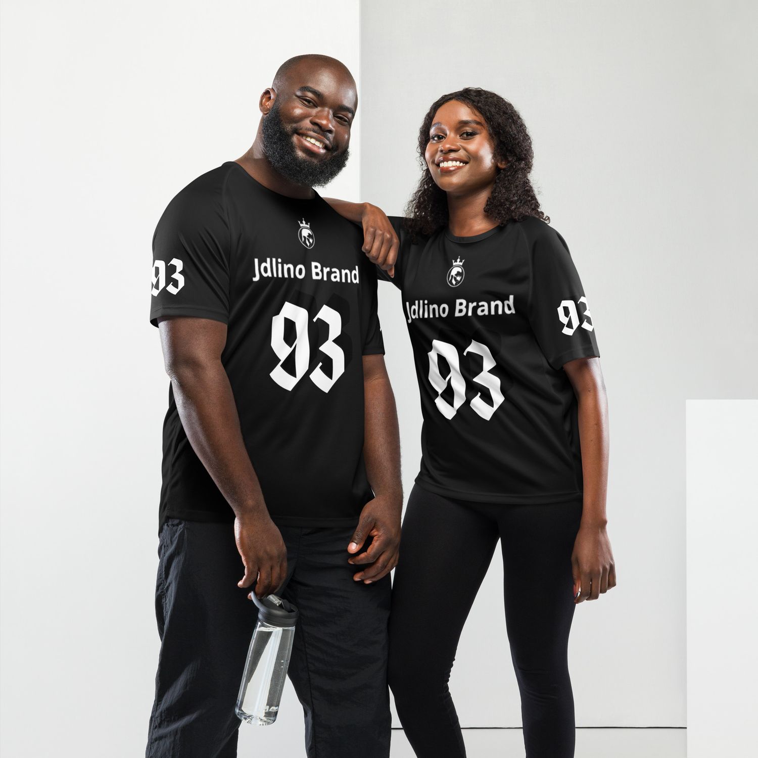 JdLino Brand B/W Unisex sports jersey