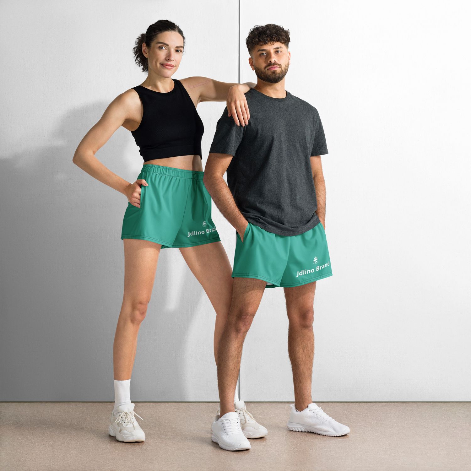 JdLino Brand All-Over Print Unisex Athletic Shorts