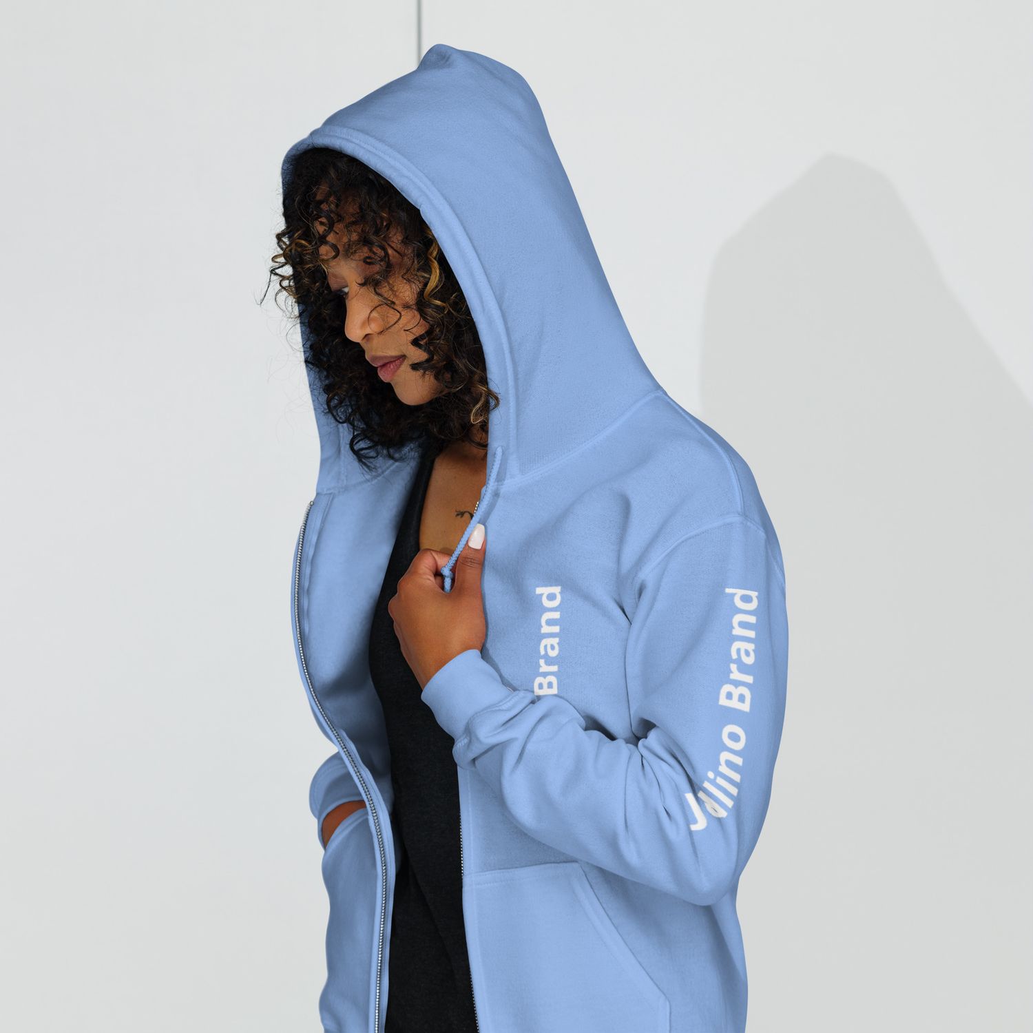 JdLino Brand LB/W Unisex heavy blend zip hoodie