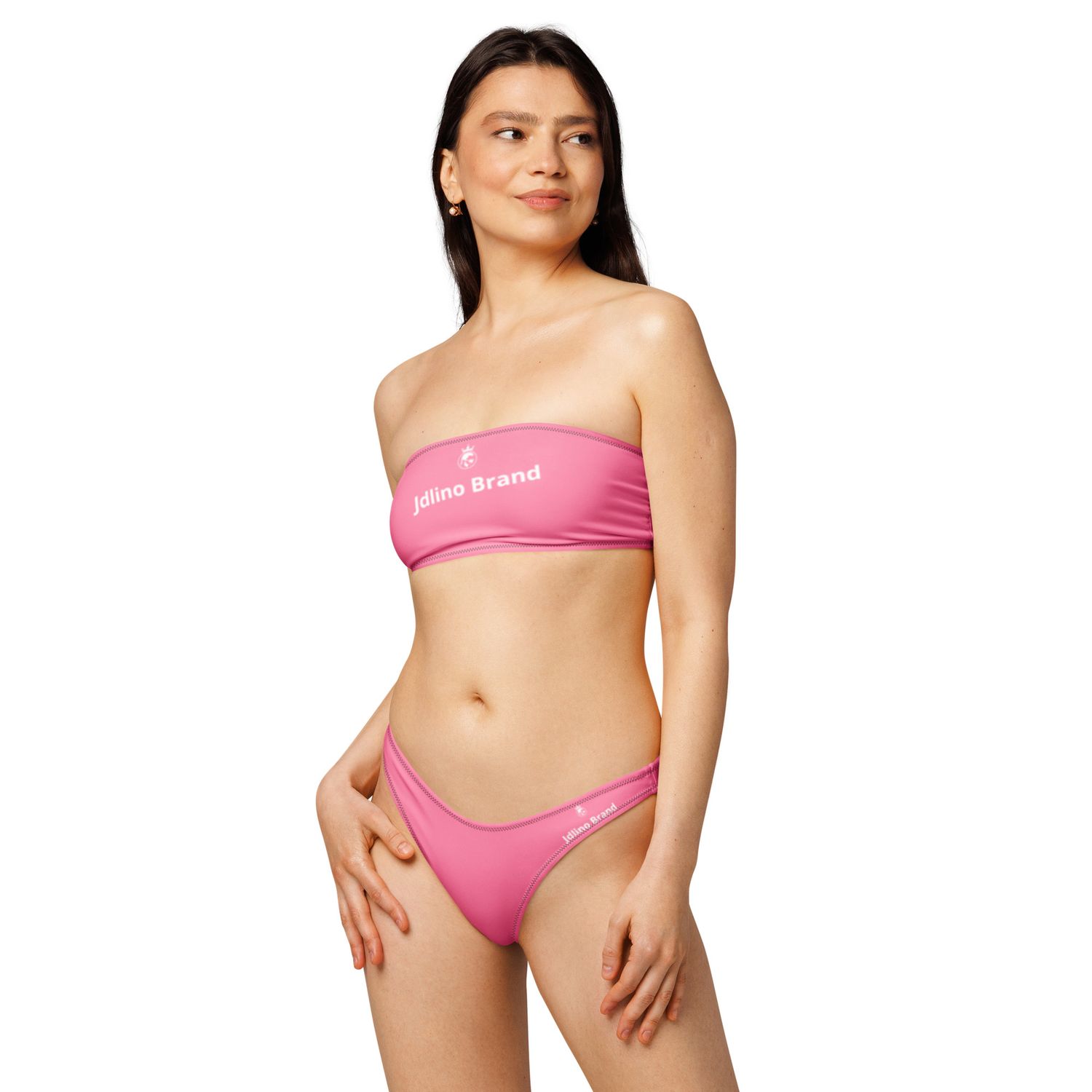 JdLino Brand P/W Recycled bandeau bikini