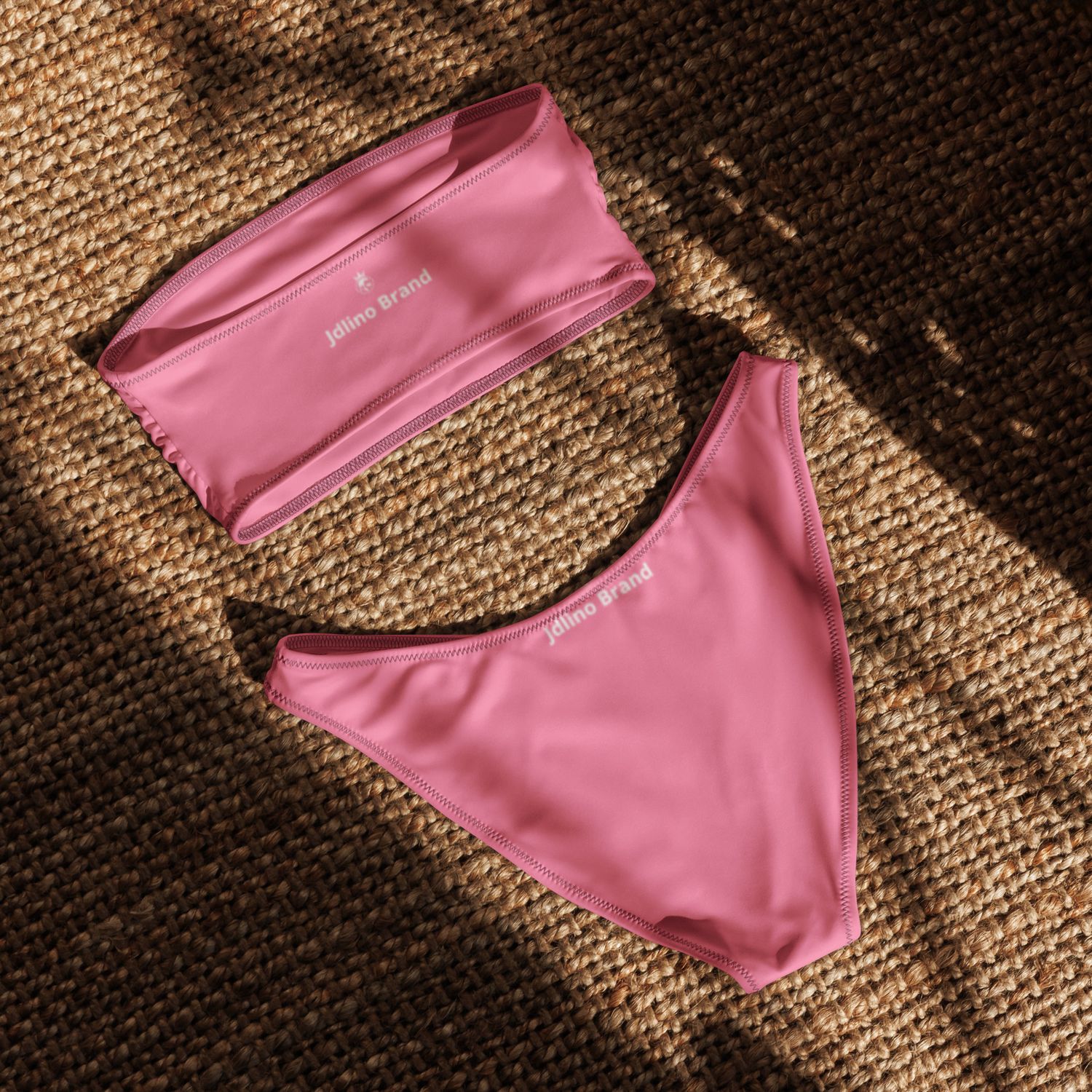JdLino Brand P/W Recycled bandeau bikini