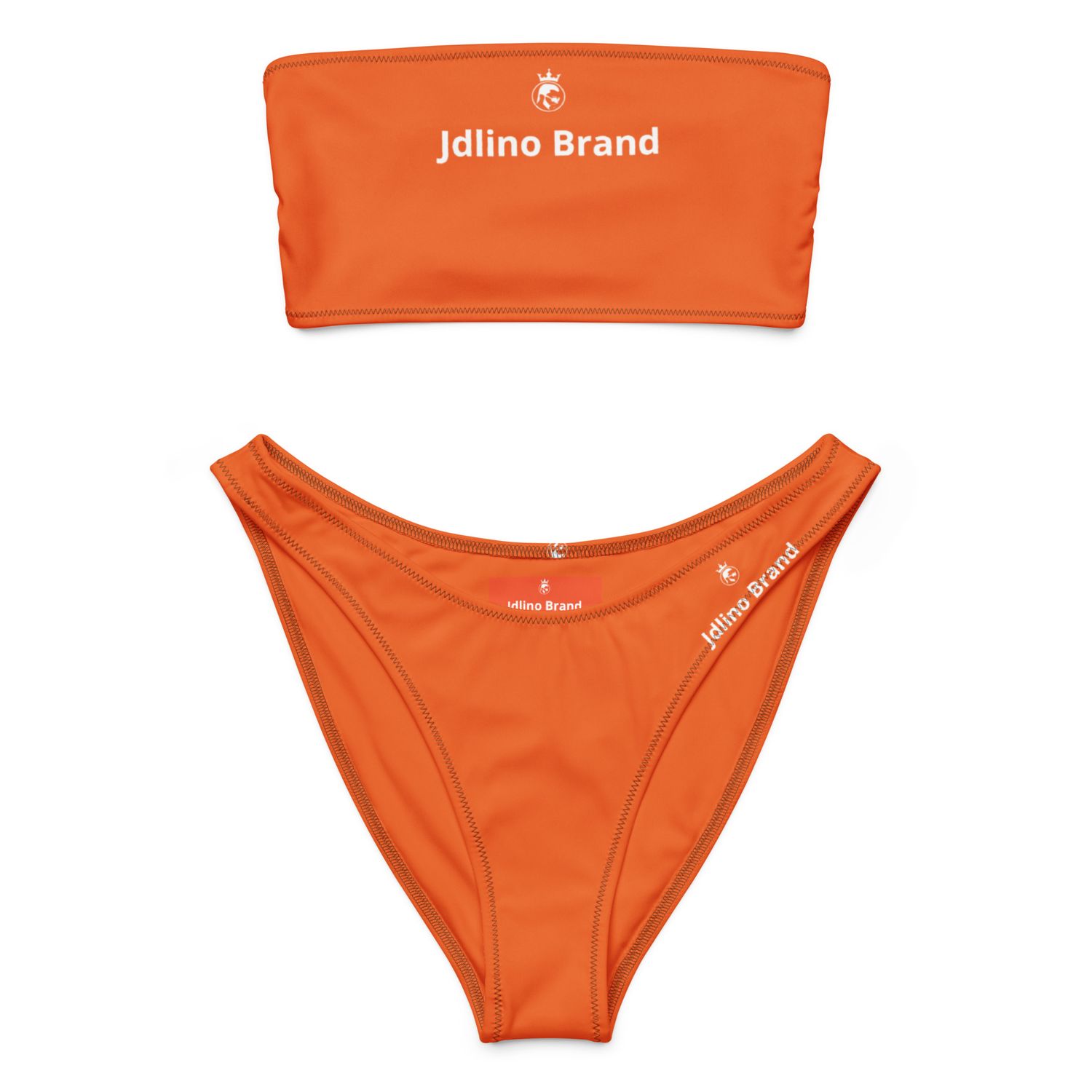 JdLino Brand O/W Recycled bandeau bikini