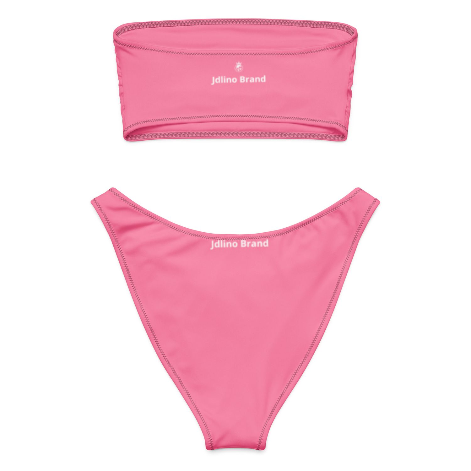 JdLino Brand P/W Recycled bandeau bikini