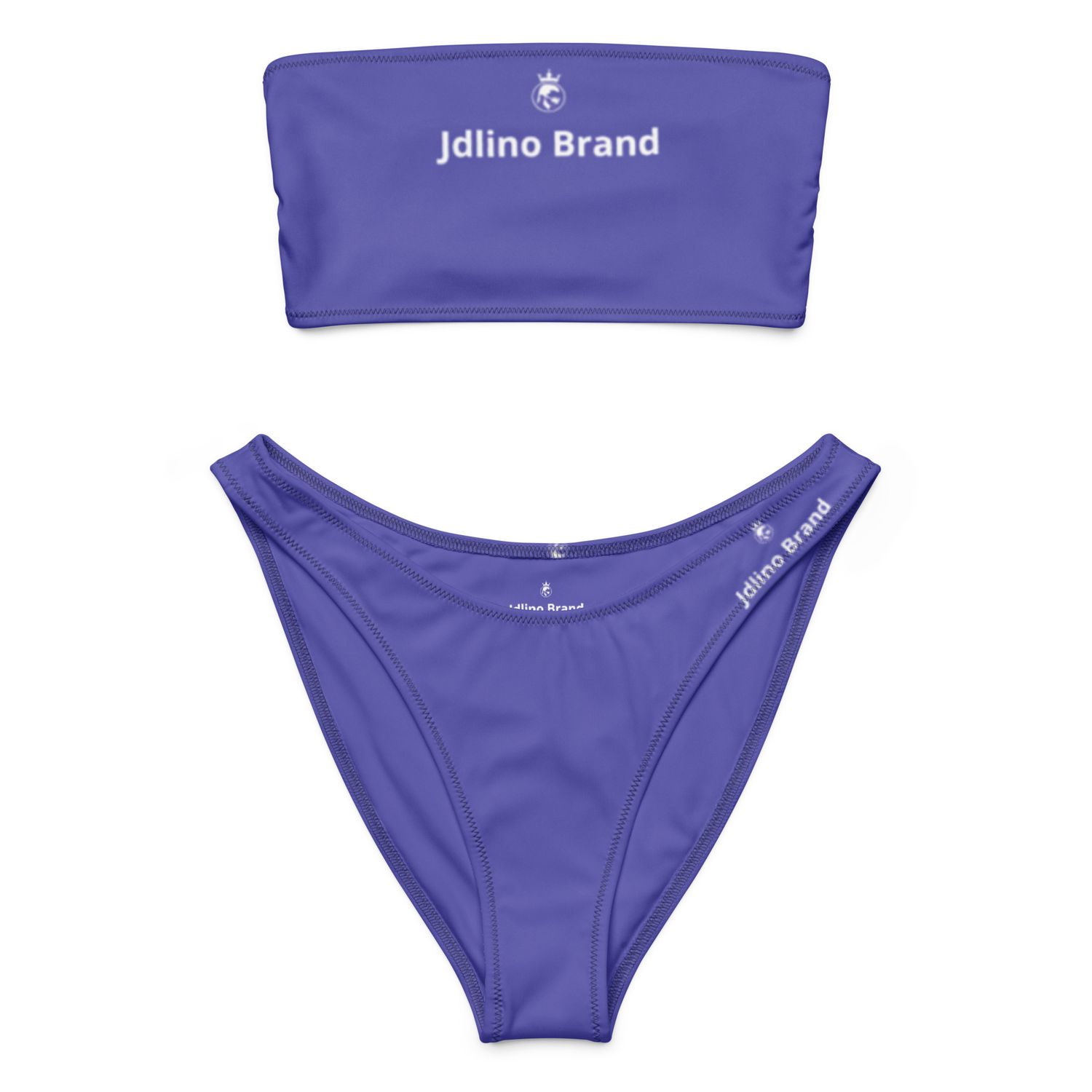 JdLino Brand P/W Recycled bandeau bikini