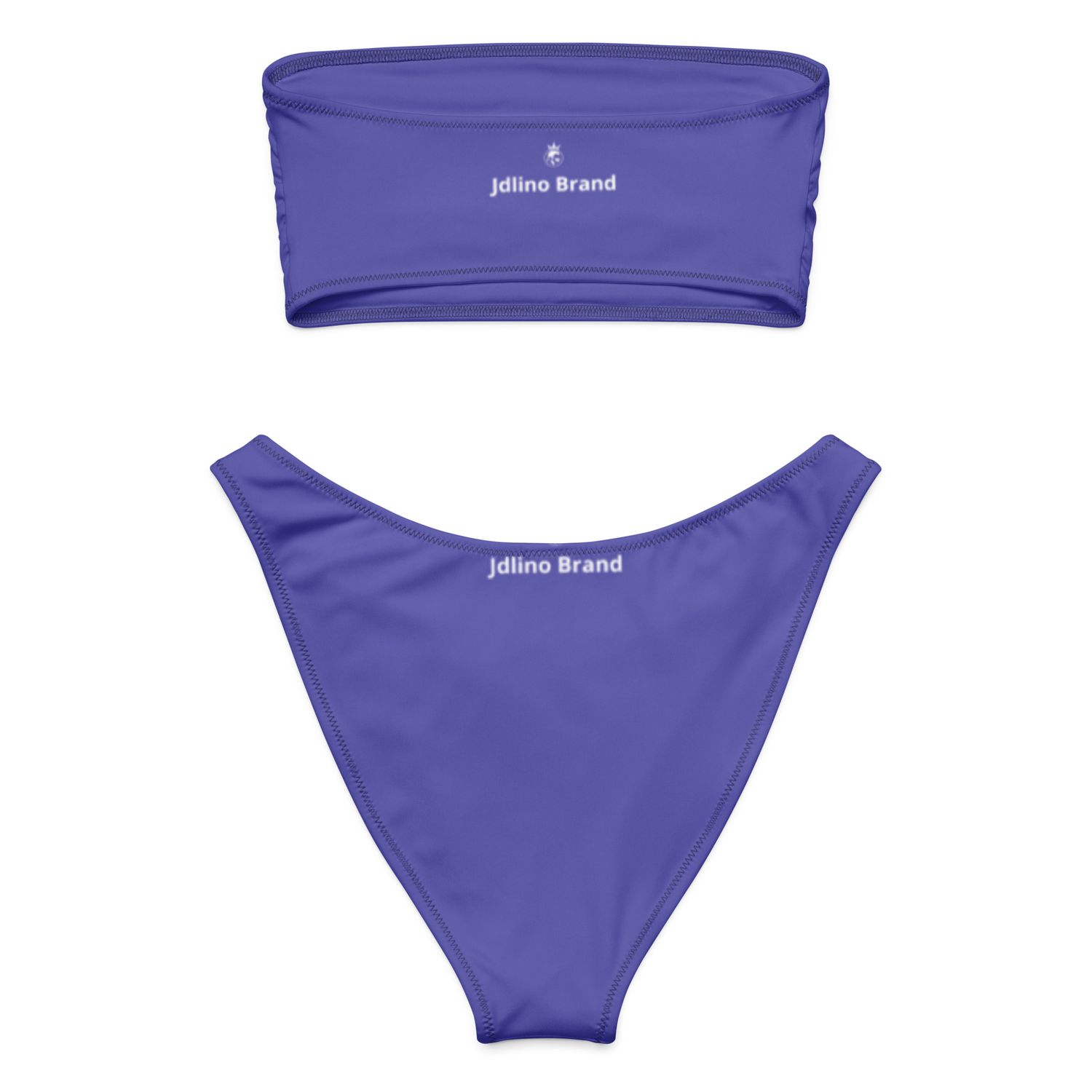JdLino Brand P/W Recycled bandeau bikini