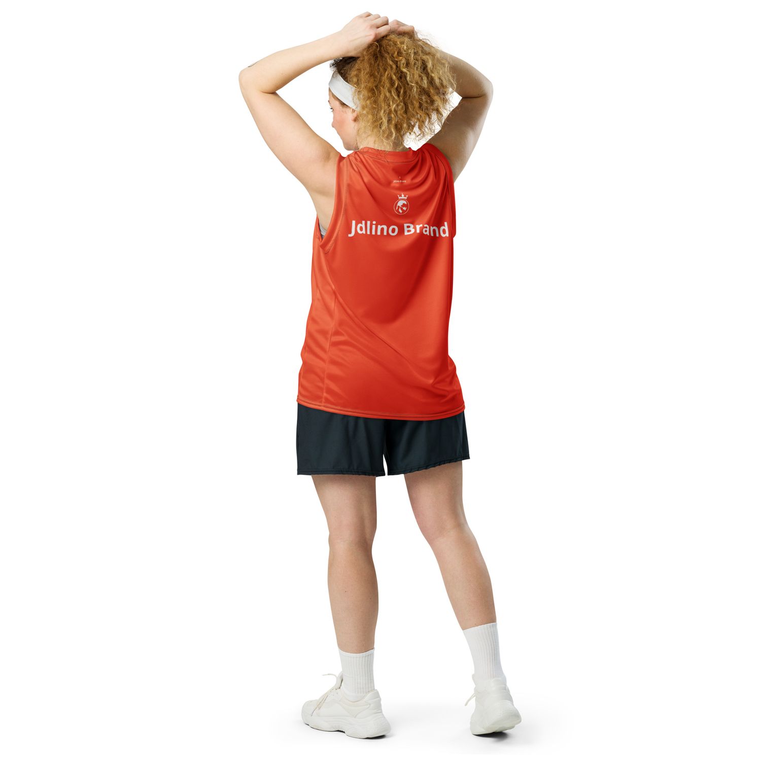 JdLino Brand O/W Recycled unisex basketball jersey