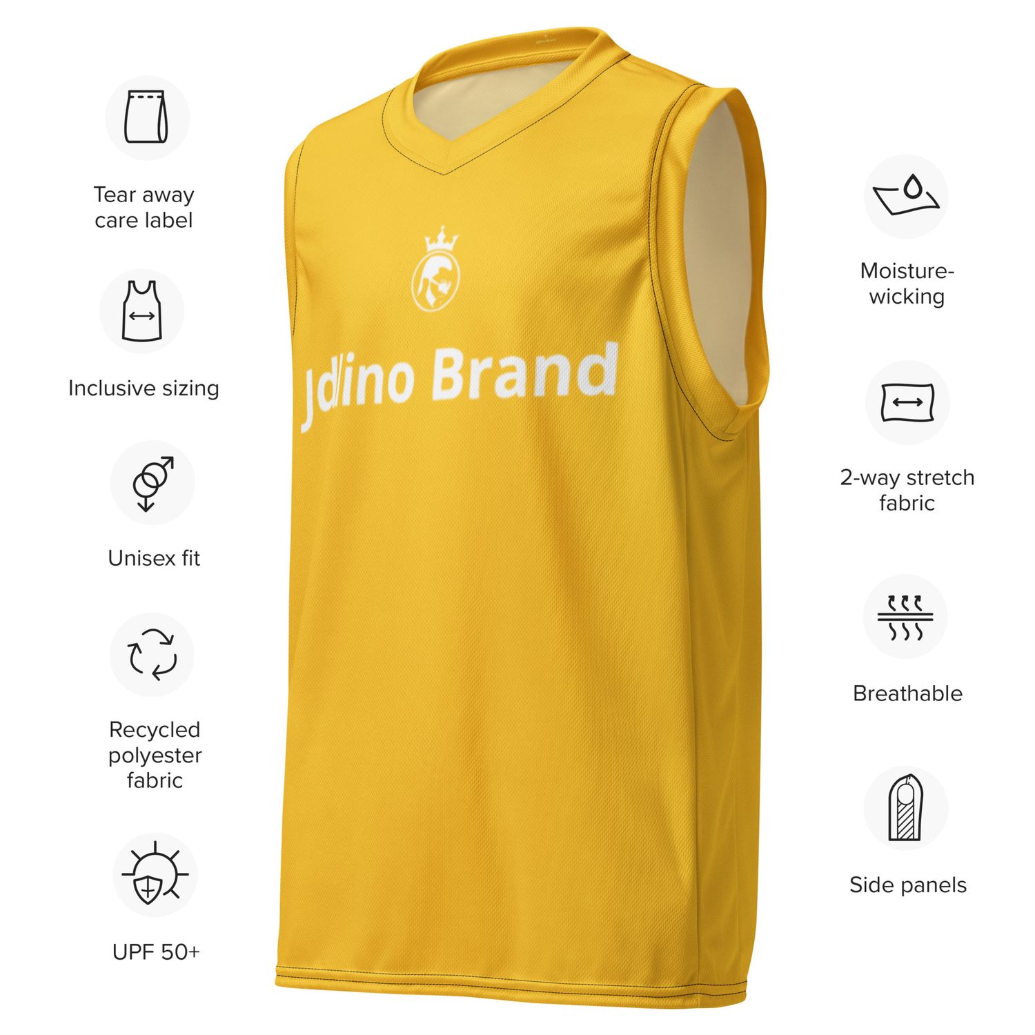 JdLino Brand Y/W Recycled unisex basketball jersey