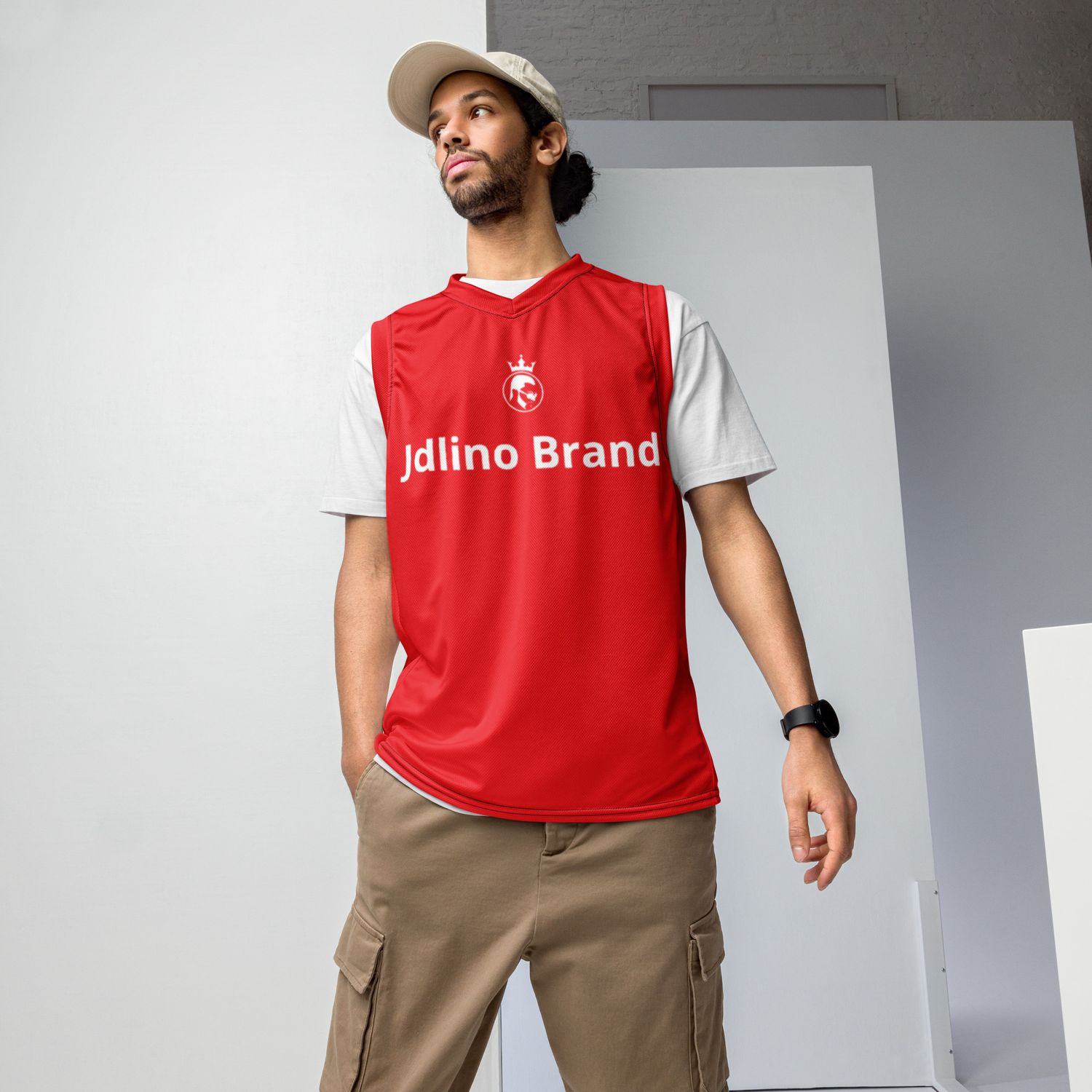 jdLino Brand R/W Recycled unisex basketball jersey