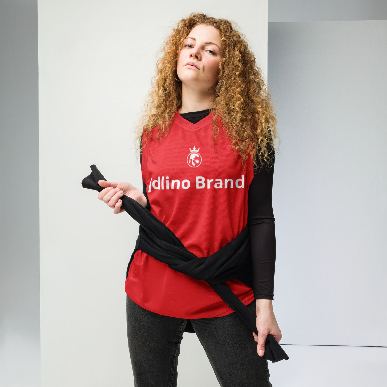 jdLino Brand R/W Recycled unisex basketball jersey