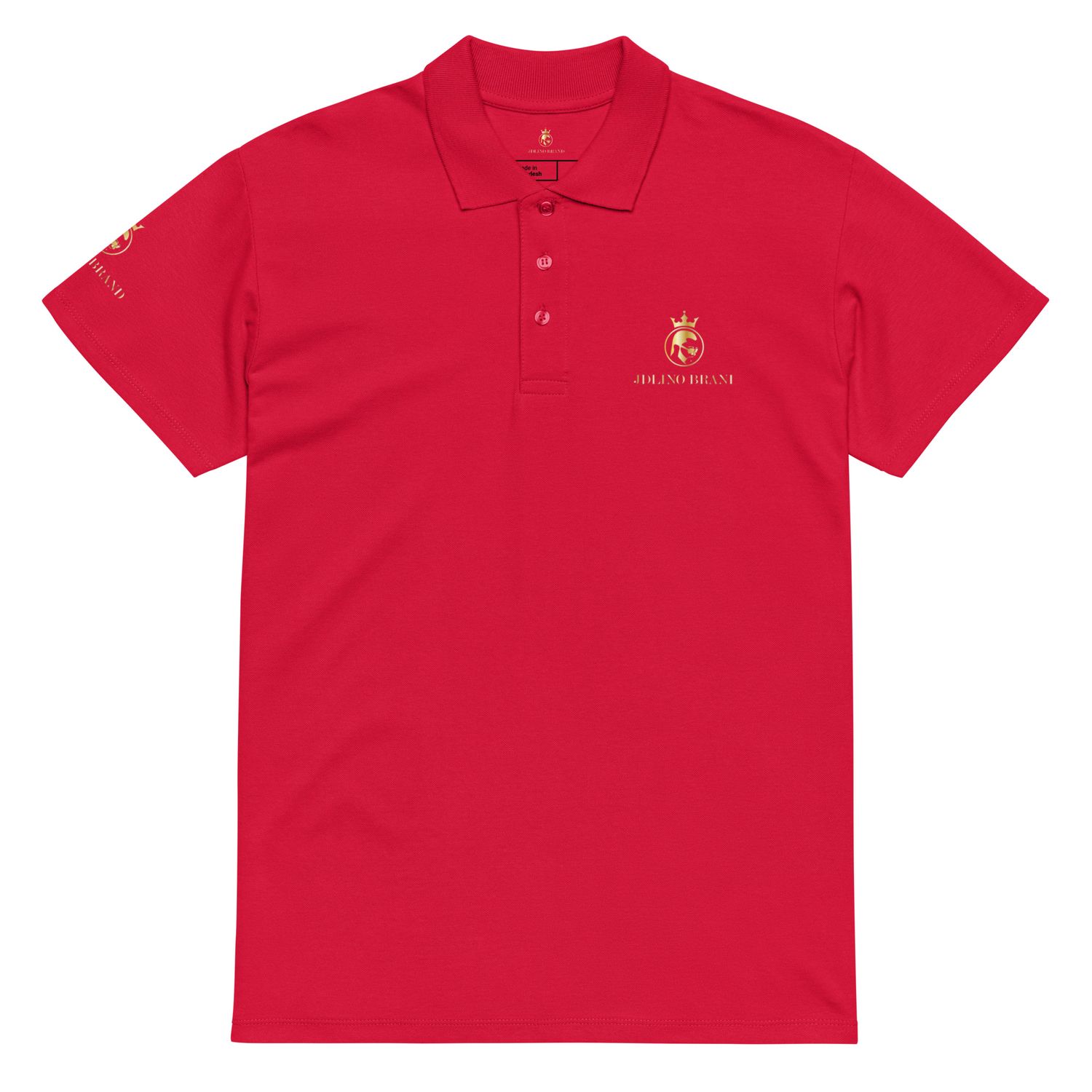 JdLino Brand R/G Premium pique polo shirt